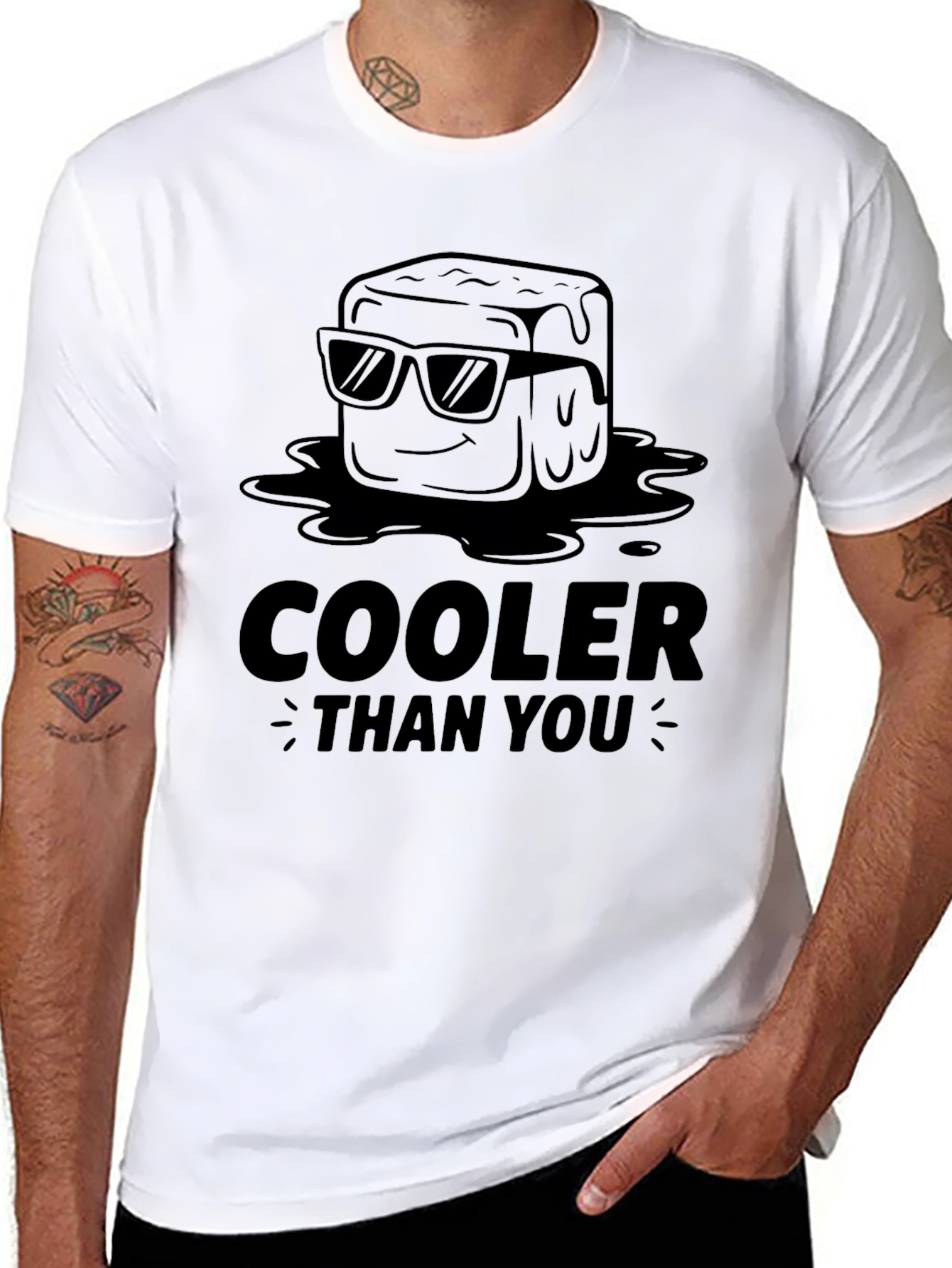 Cooler Than You Graphic T-Shirt - Black