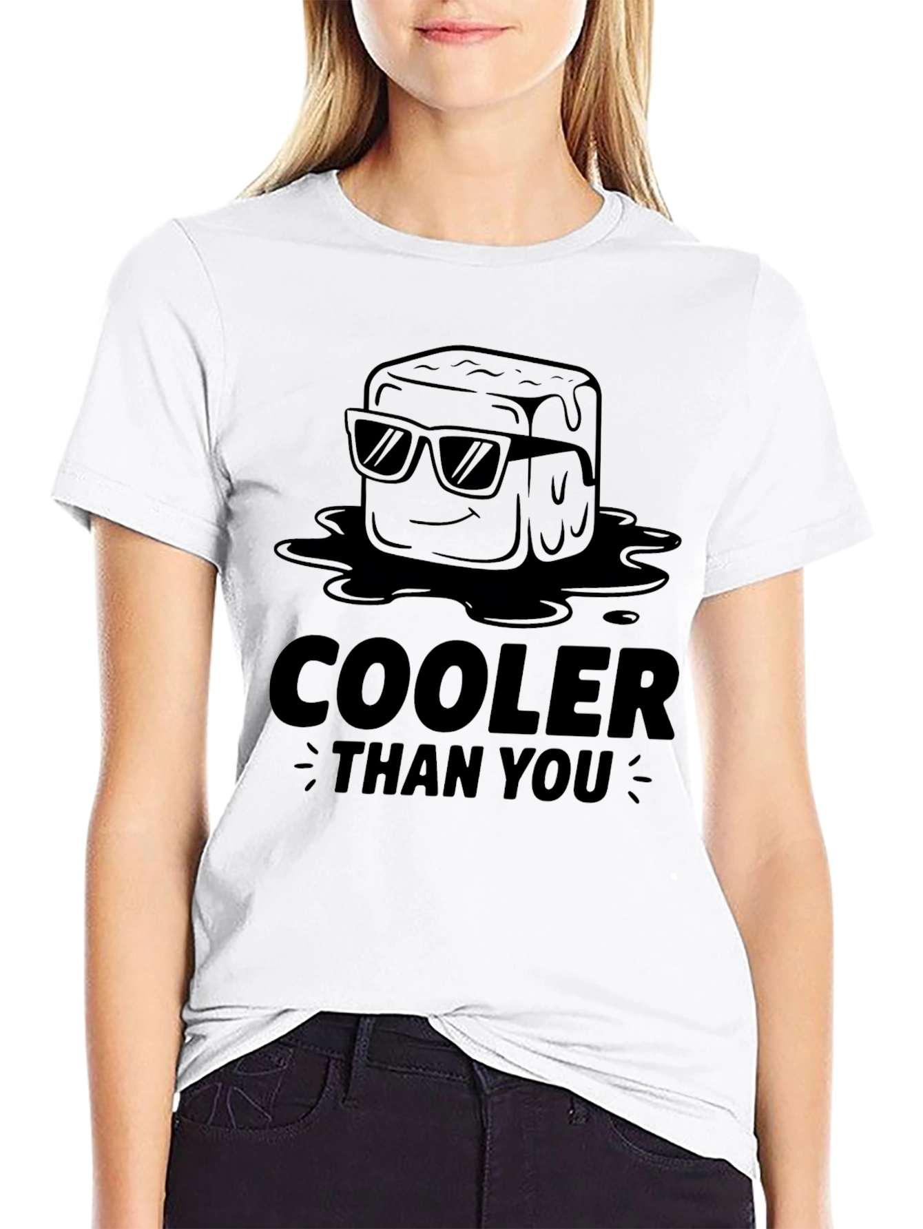 Cooler Than You Graphic T-Shirt - Black