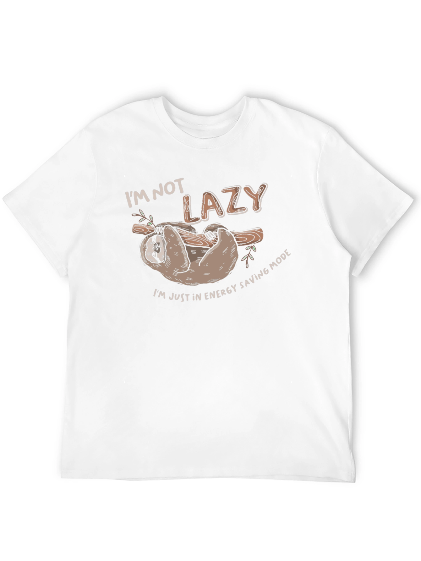 Funny Sloth Energy Saving Mode T-Shirt