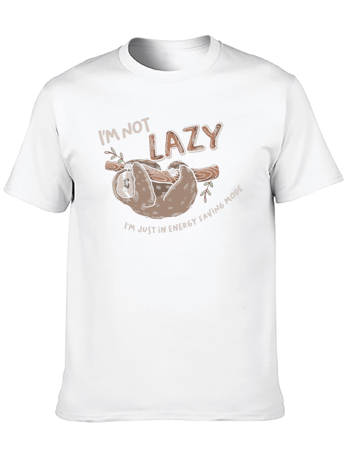 Funny Sloth Energy Saving Mode T-Shirt