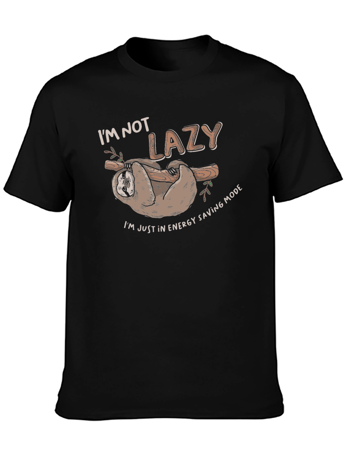 Funny Sloth Energy Saving Mode T-Shirt