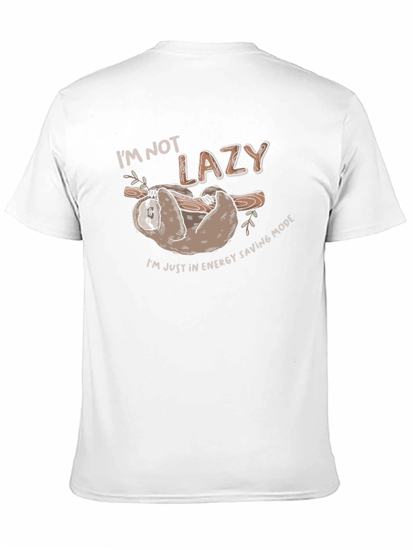 Funny Sloth Energy Saving Mode T-Shirt