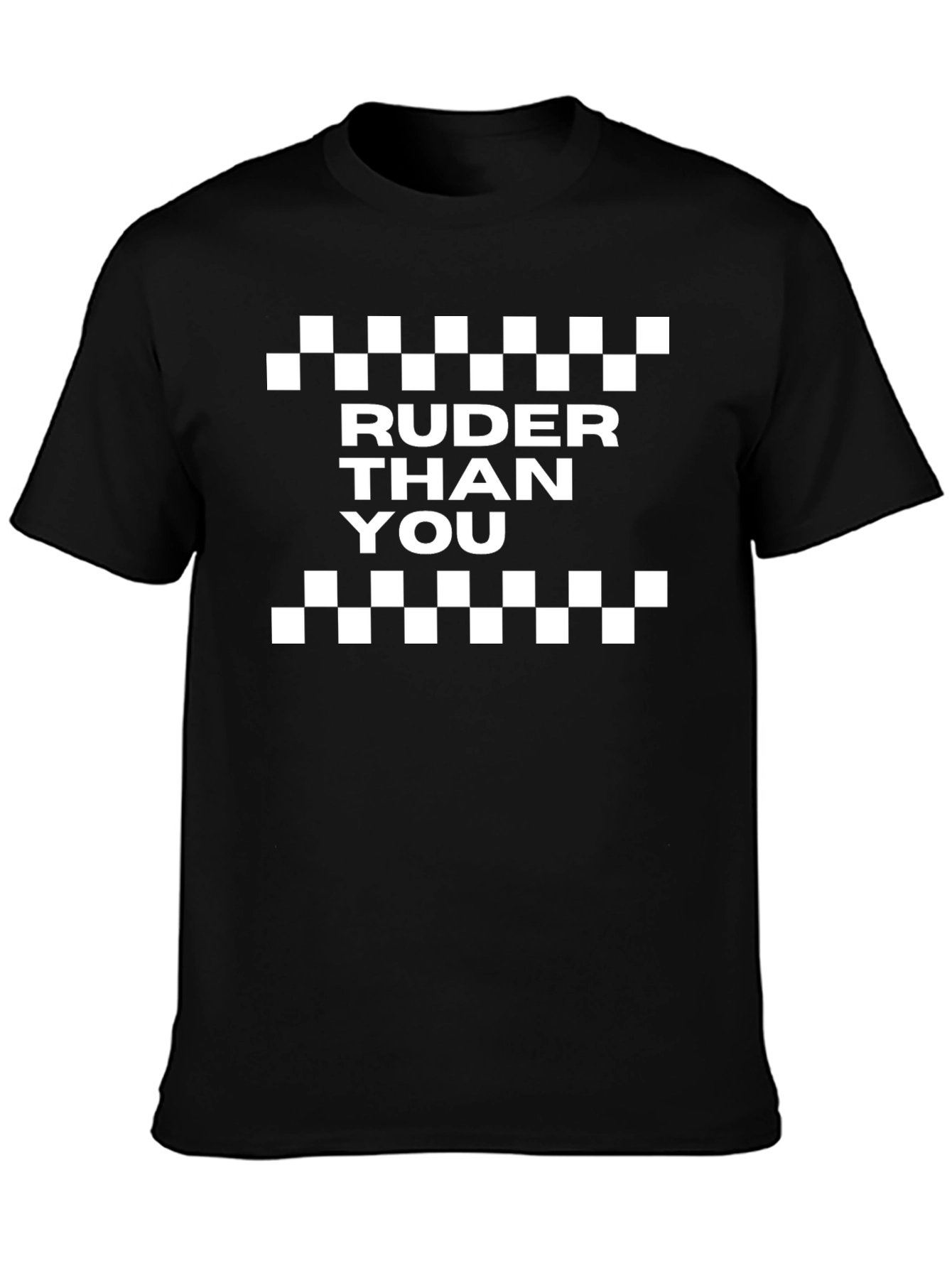 Ruder Than You Black Graphic Tee
