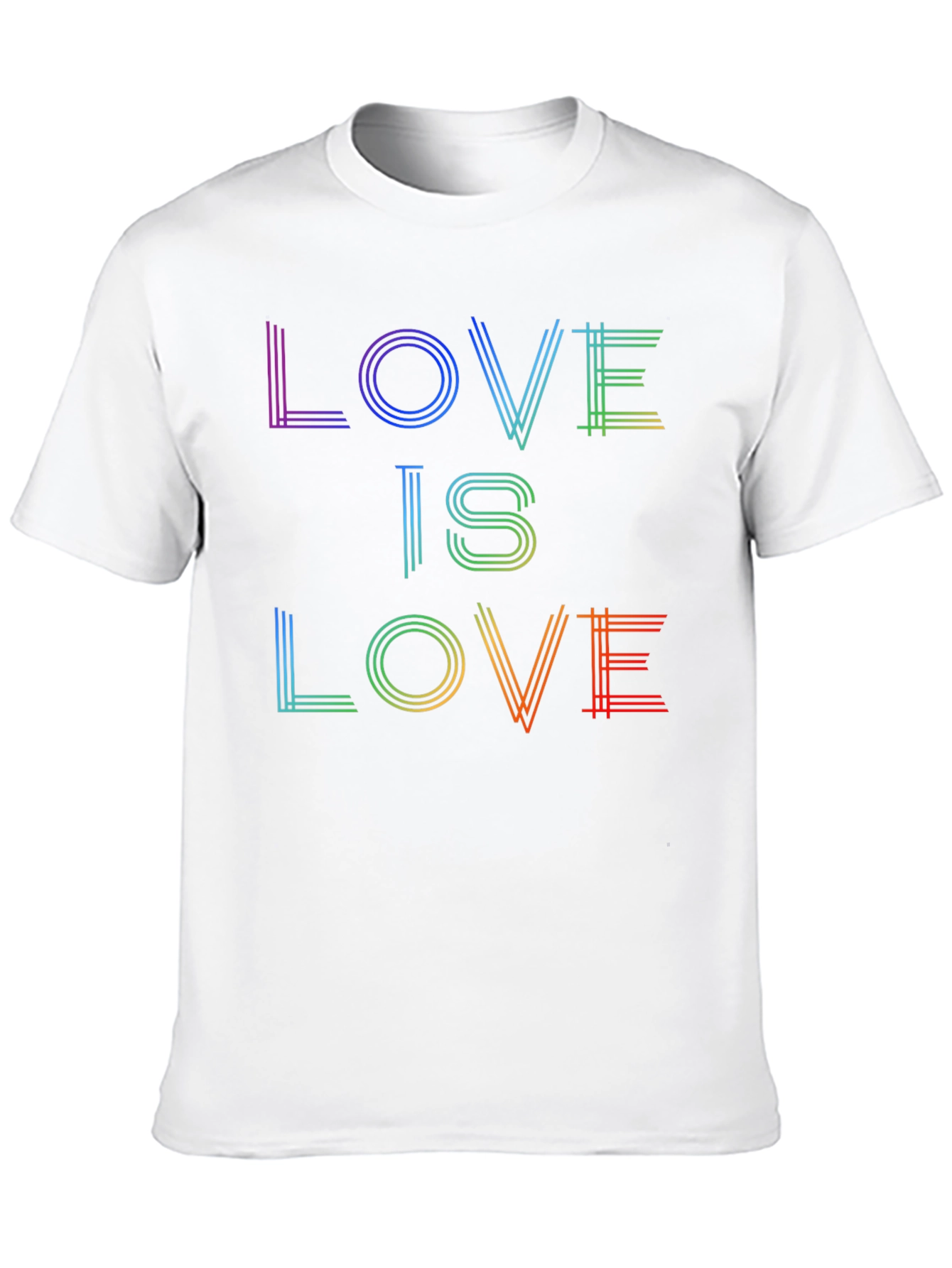Love is Love Rainbow Graphic Tee - Black