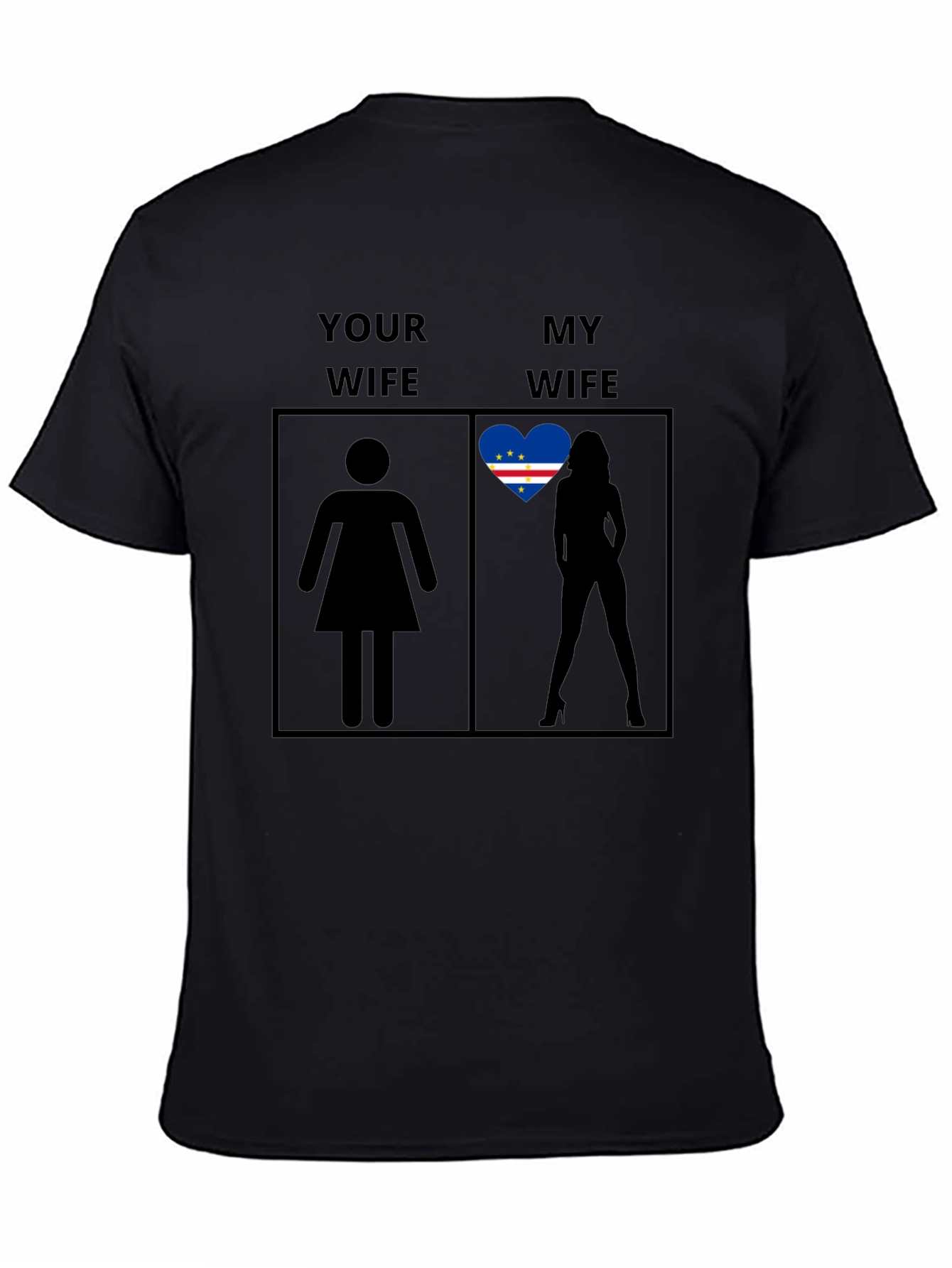 Humorous My Wife Cape Verde Flag T-Shirt