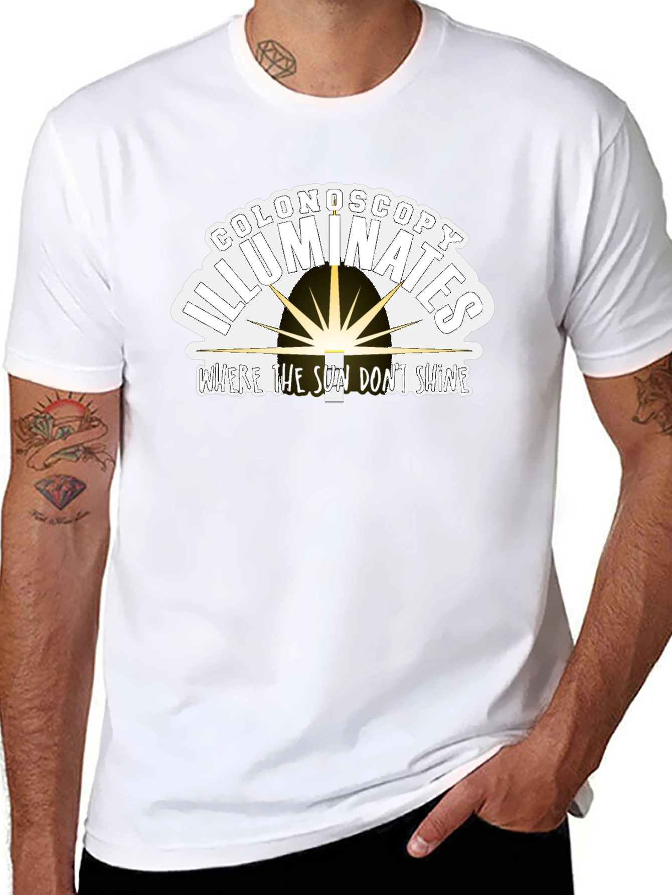 Colonoscopy Illuminates Funny T-Shirt