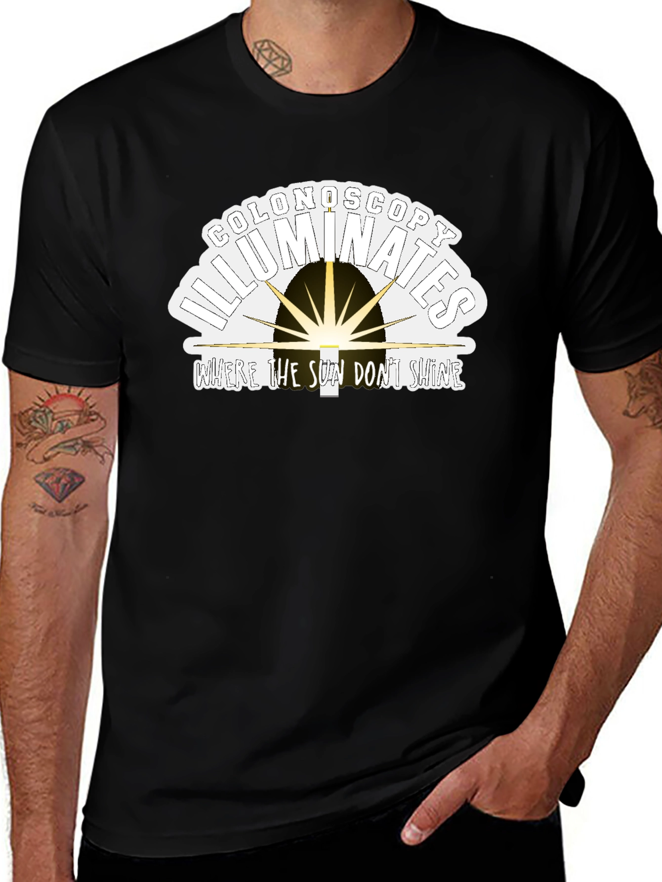 Colonoscopy Illuminates Funny T-Shirt