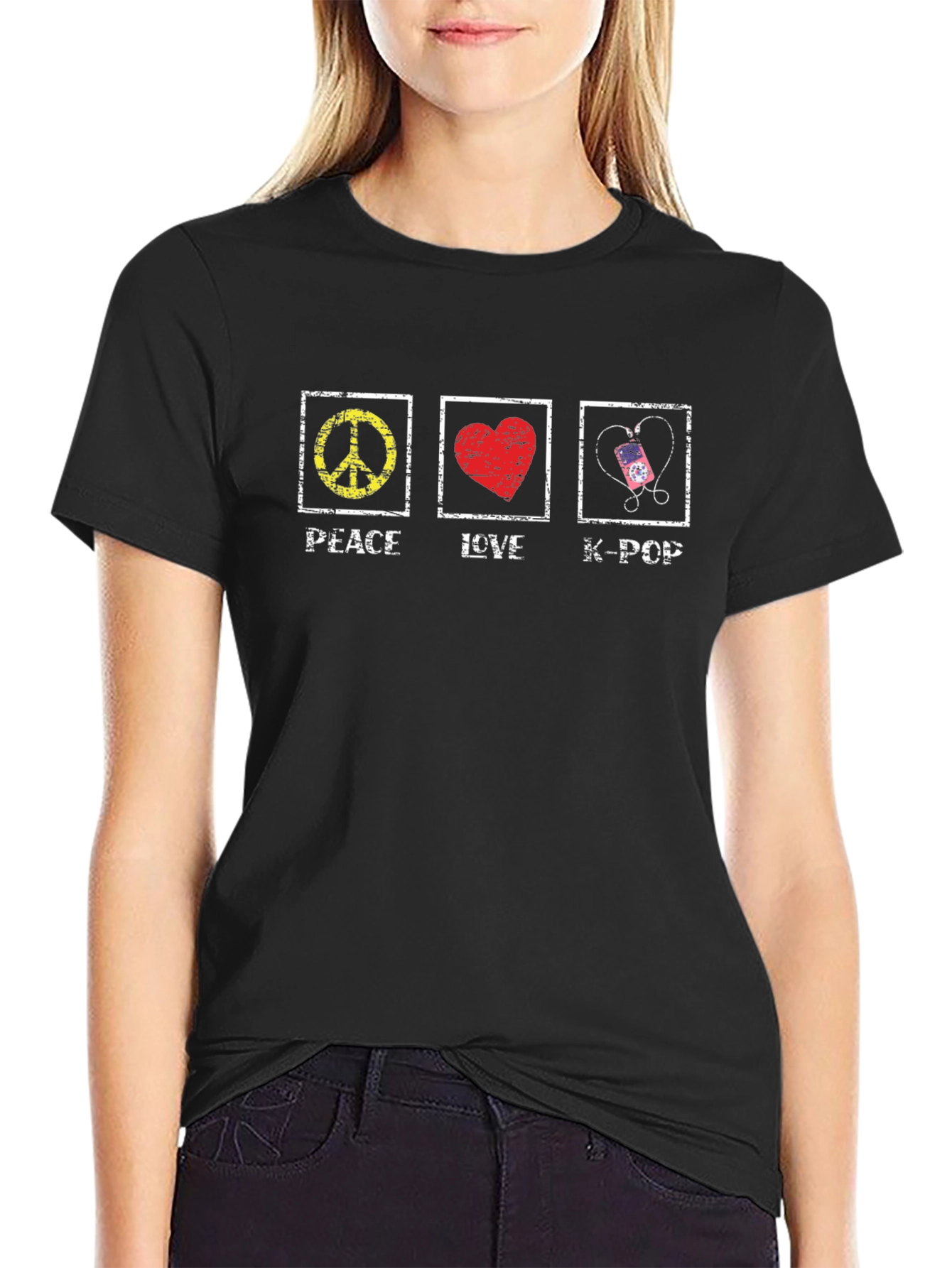 Peace Love K-Pop T-Shirt