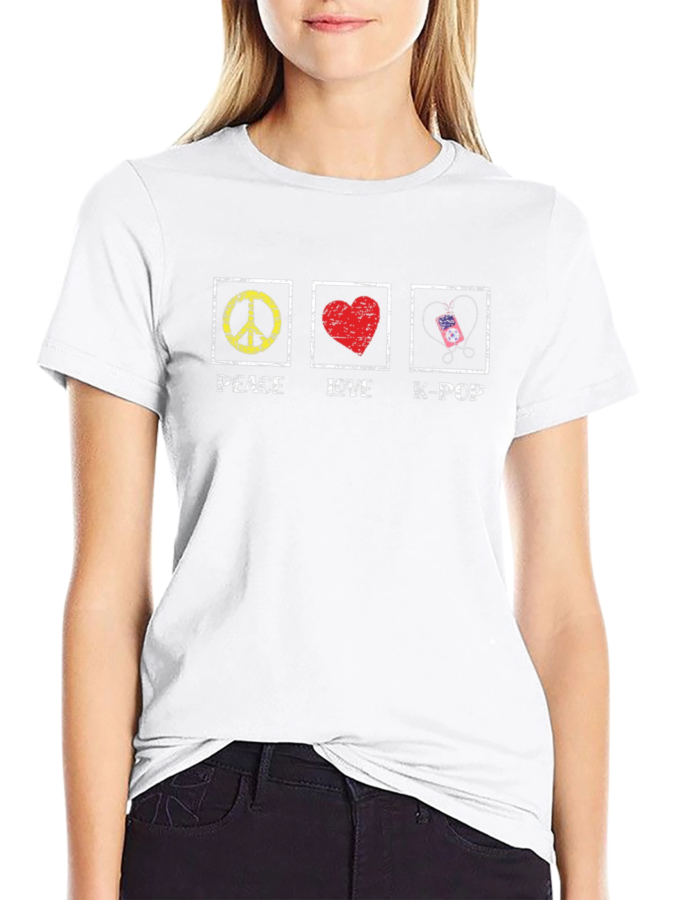 Peace Love K-Pop T-Shirt