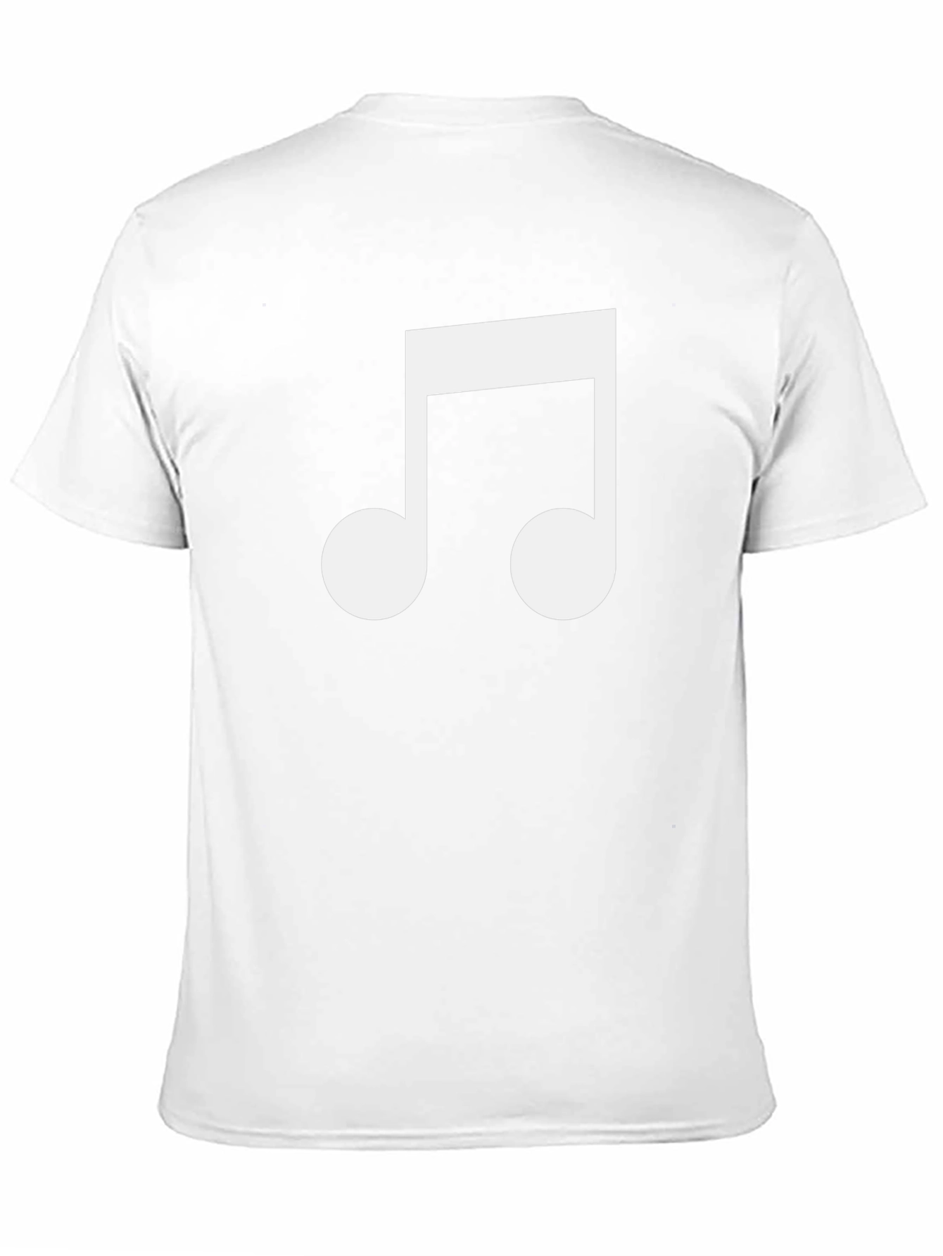 Musical Note Graphic Tee - Black