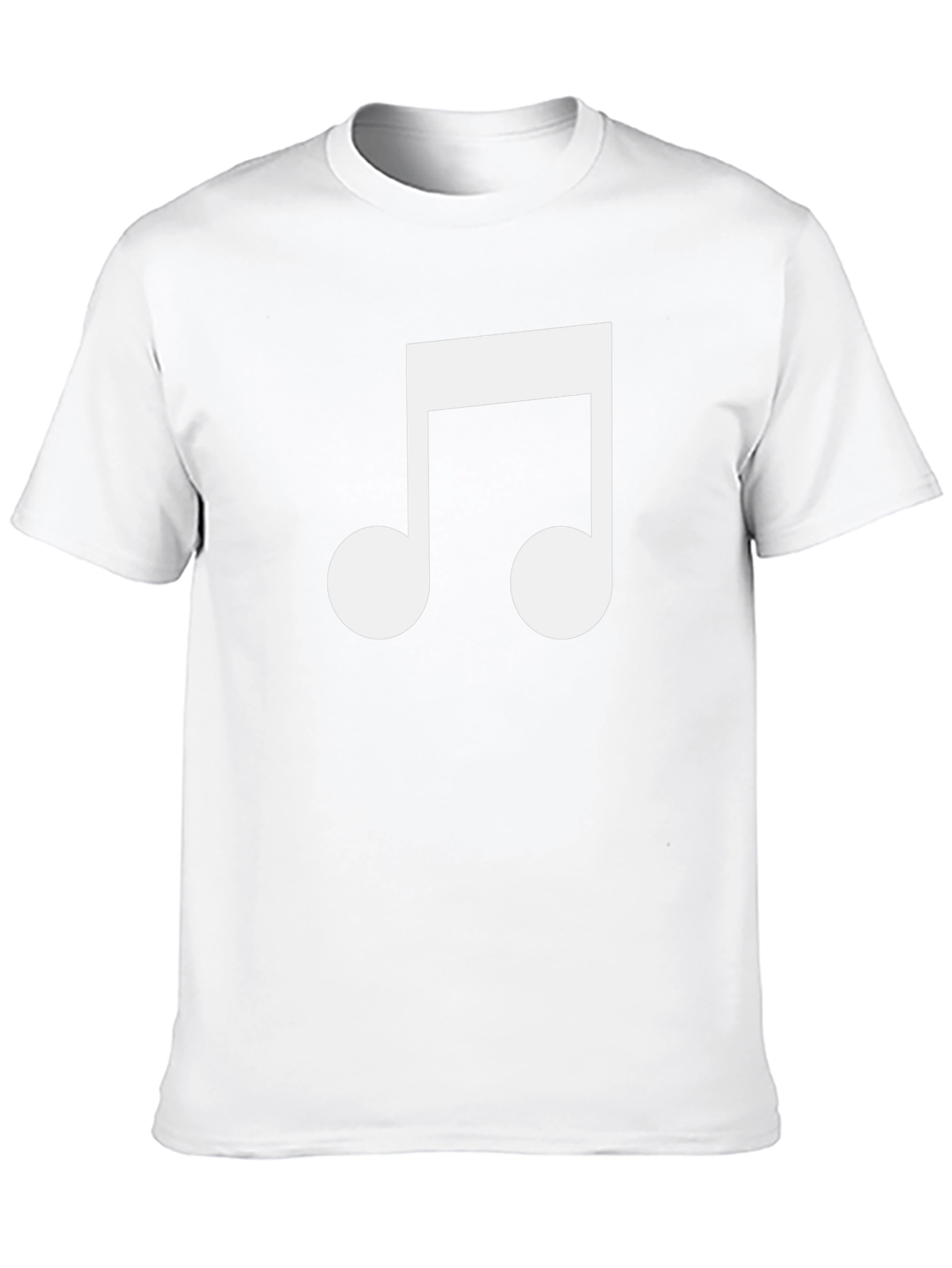 Musical Note Graphic Tee - Black