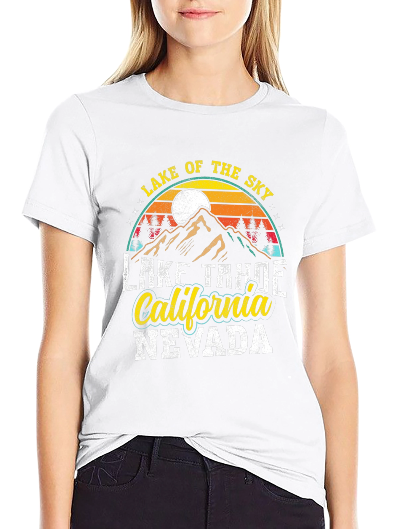 Lake Tahoe T-Shirt - California Nevada Graphic Tee