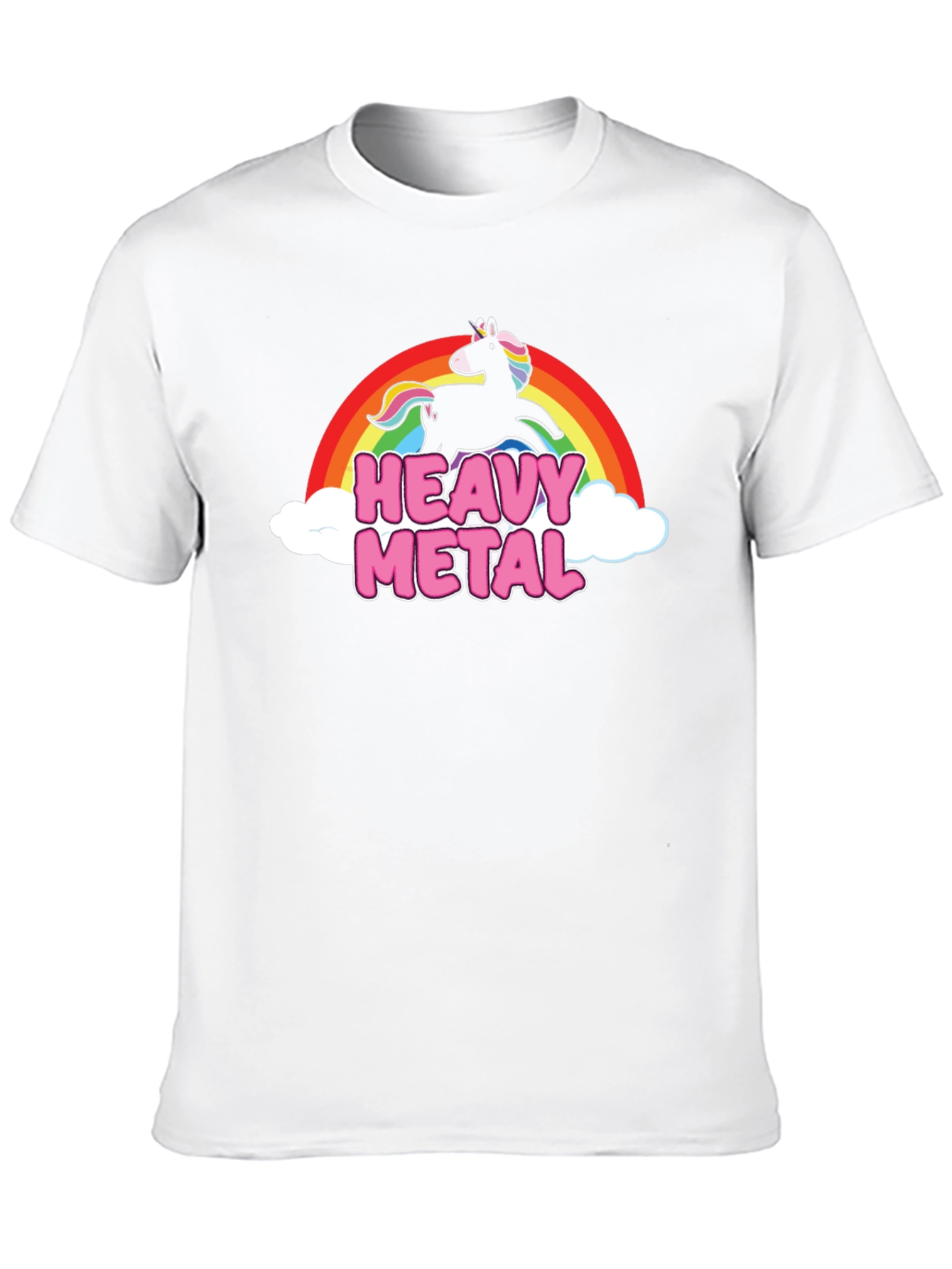 Heavy Metal Unicorn Rainbow T-Shirt