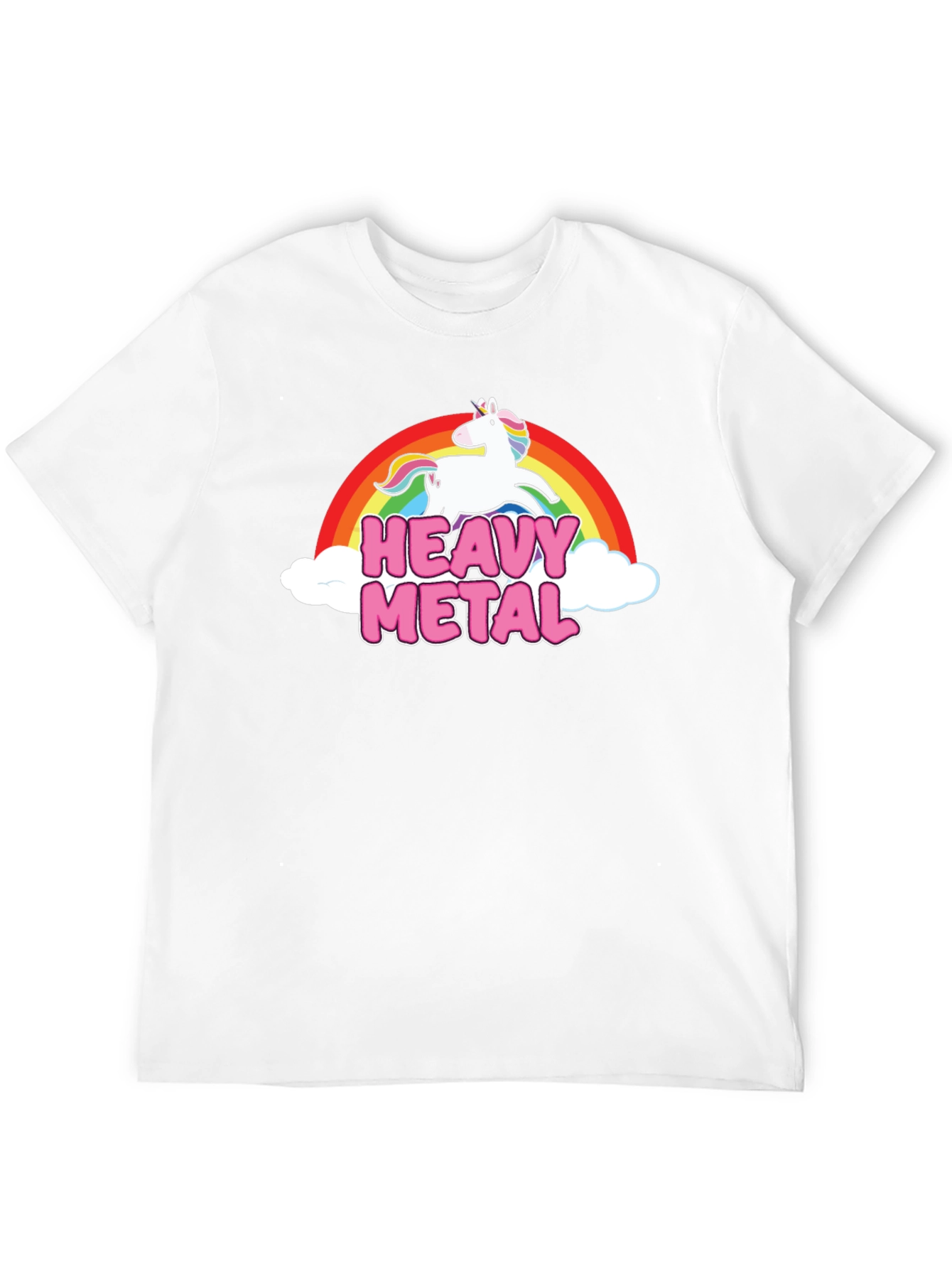 Heavy Metal Unicorn Rainbow T-Shirt
