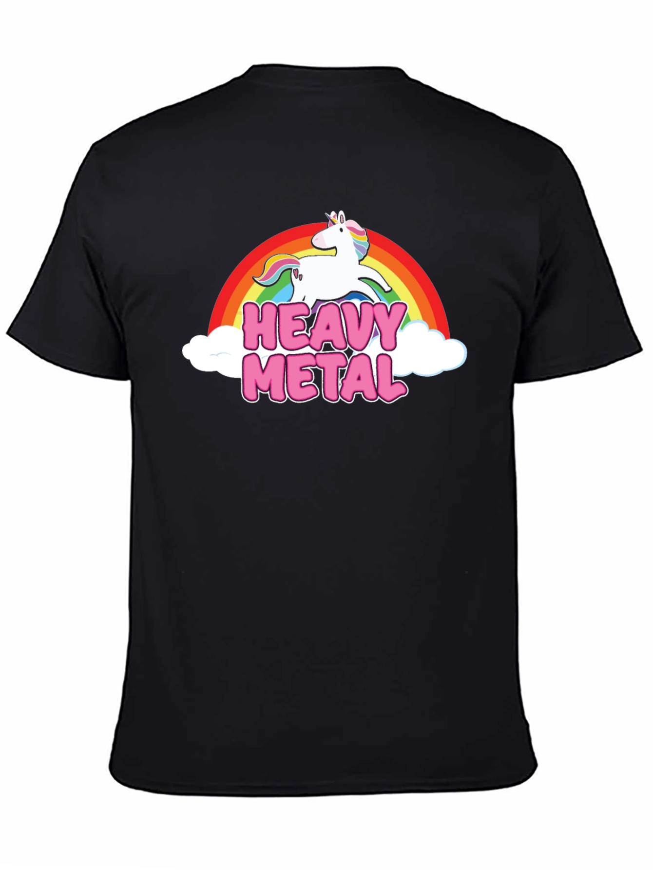 Heavy Metal Unicorn Rainbow T-Shirt