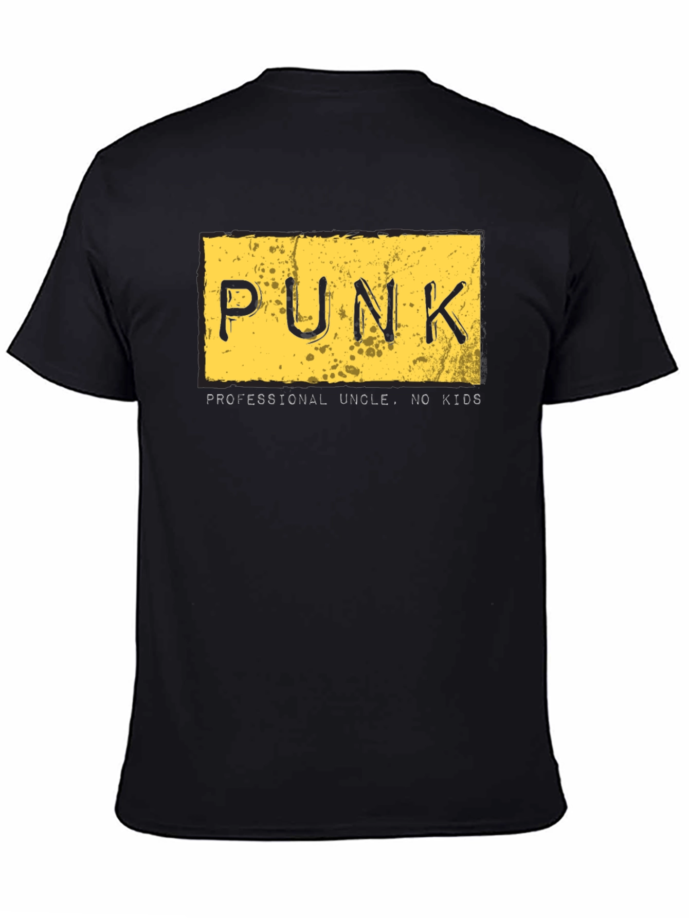 Punk Uncle Graphic Tee - Black