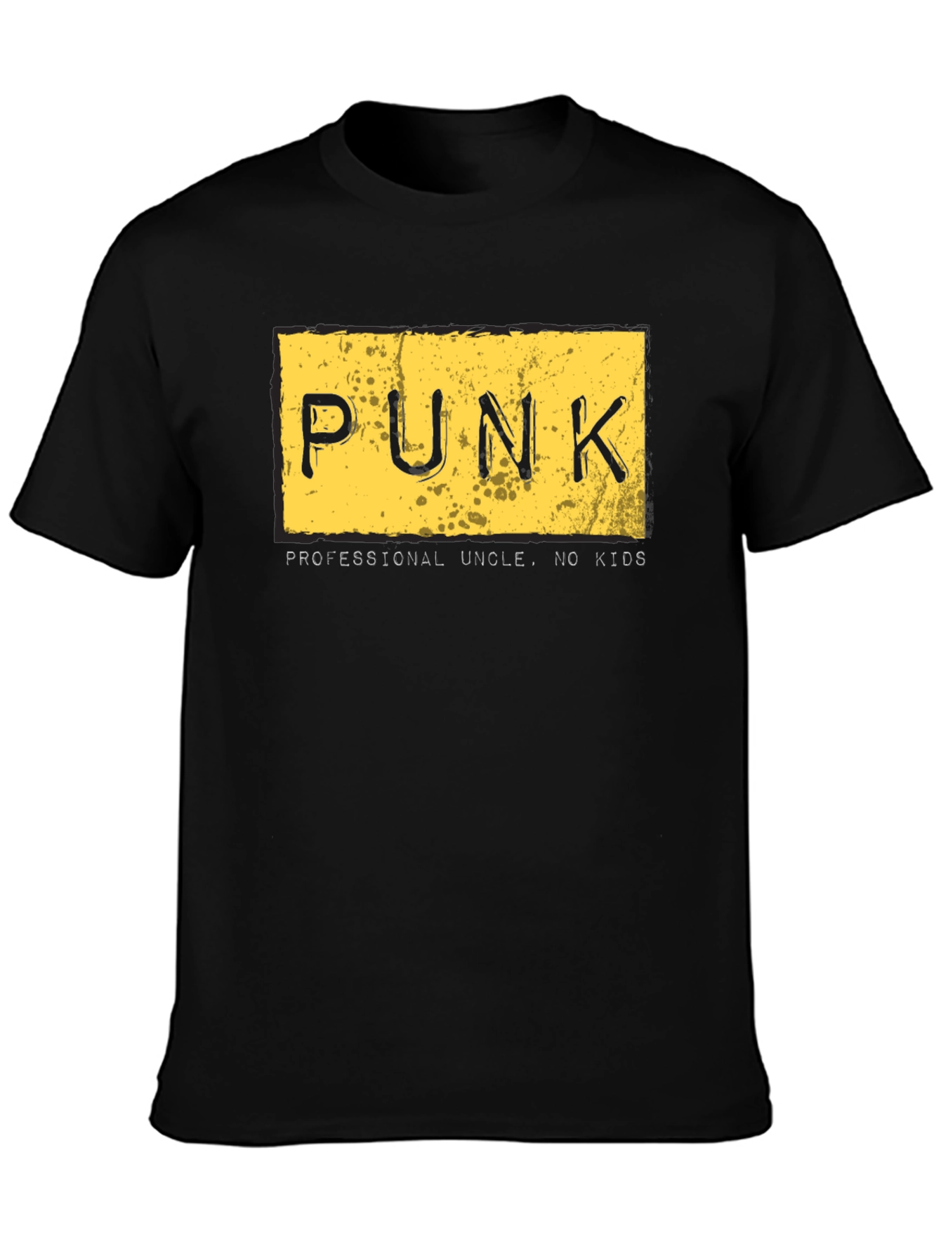 Punk Uncle Graphic Tee - Black
