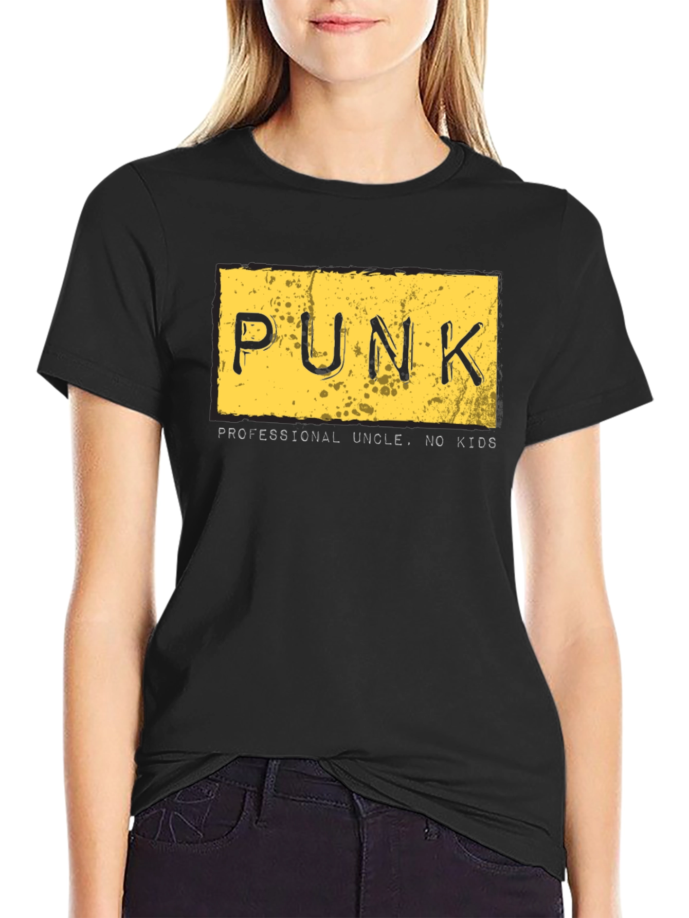Punk Uncle Graphic Tee - Black