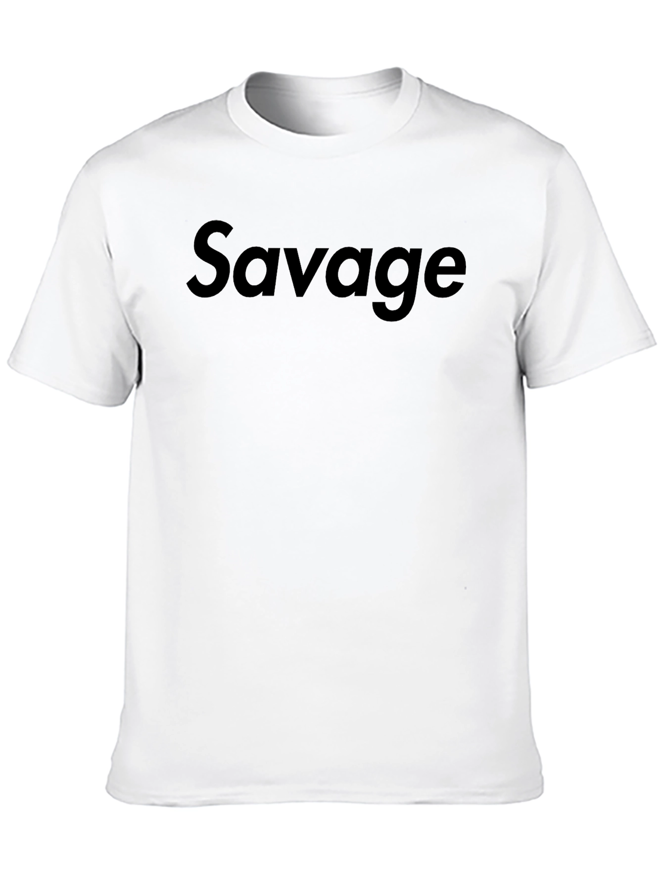 Savage Black Crew Neck T-Shirt