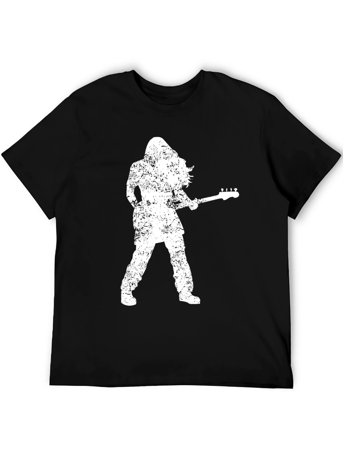 Rock n Roll Grunge Guitarist Graphic Tee
