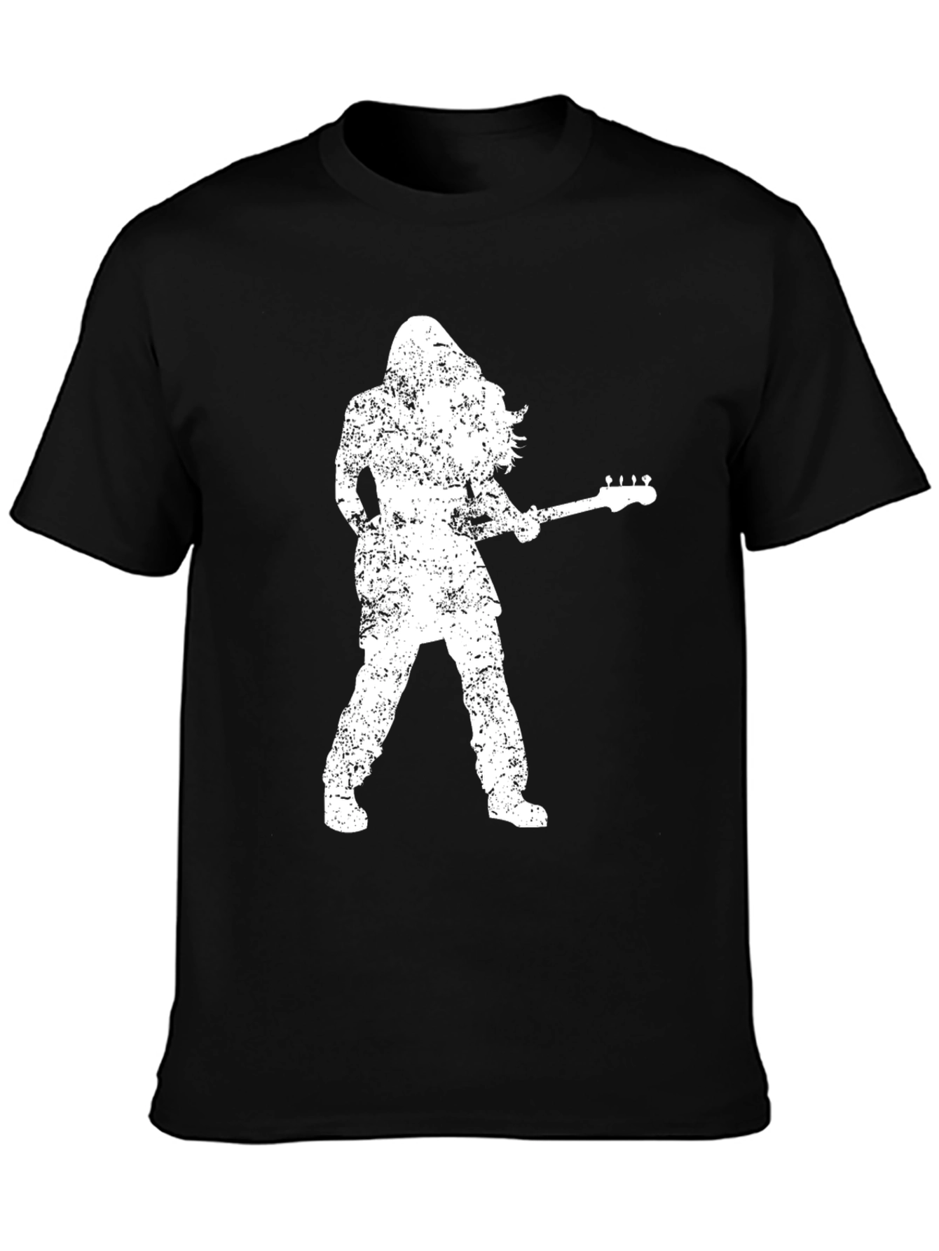 Rock n Roll Grunge Guitarist Graphic Tee
