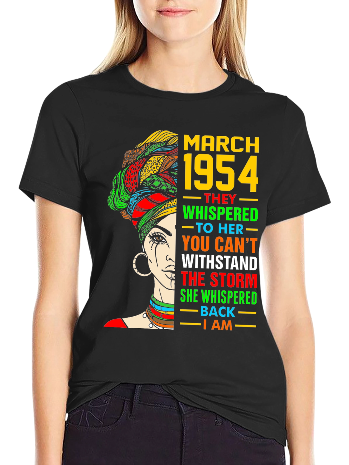March 1954 Queen T-Shirt Melanin Black History Month