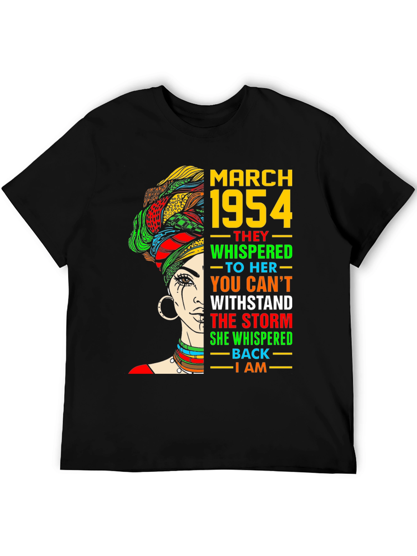 March 1954 Queen T-Shirt Melanin Black History Month