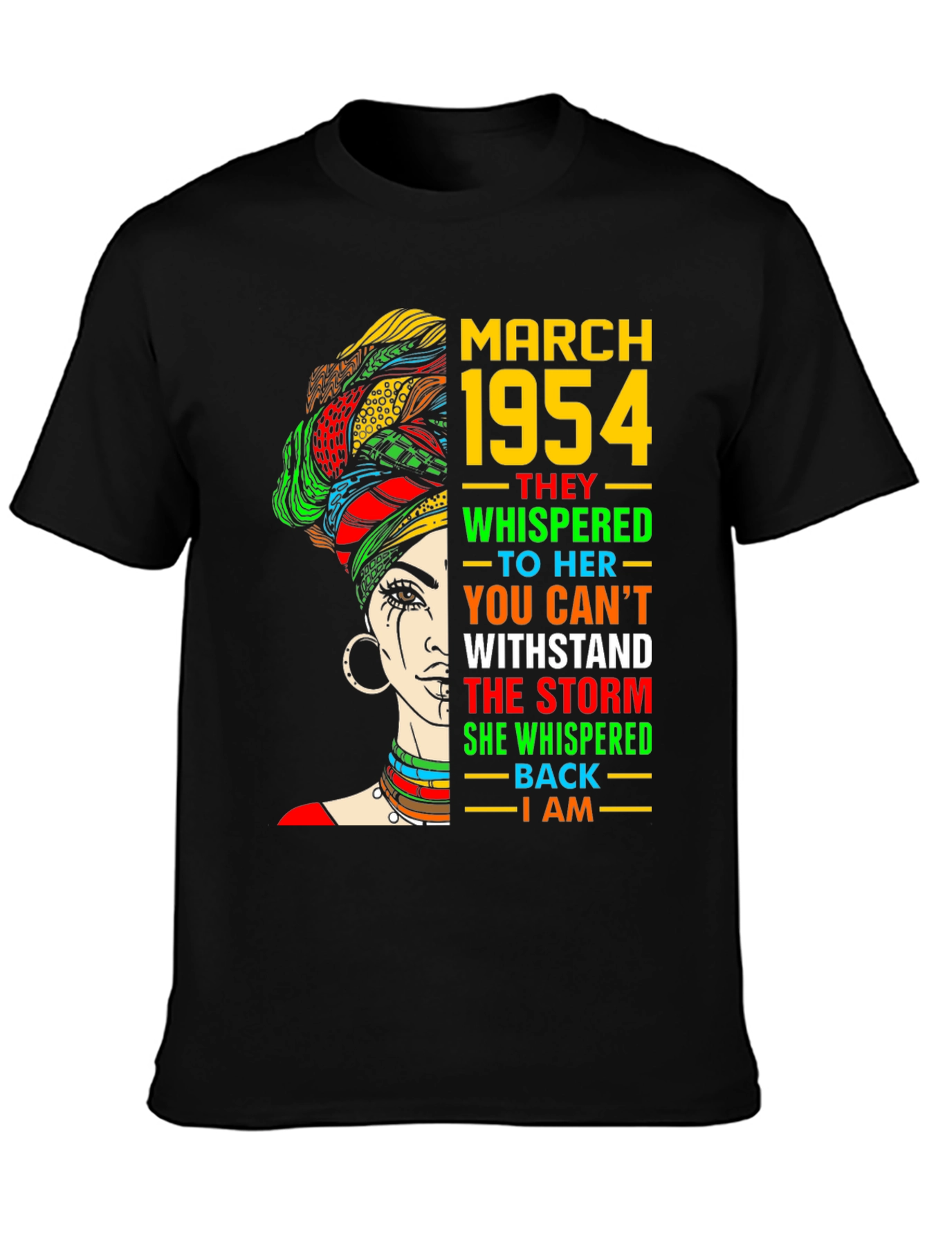 March 1954 Queen T-Shirt Melanin Black History Month