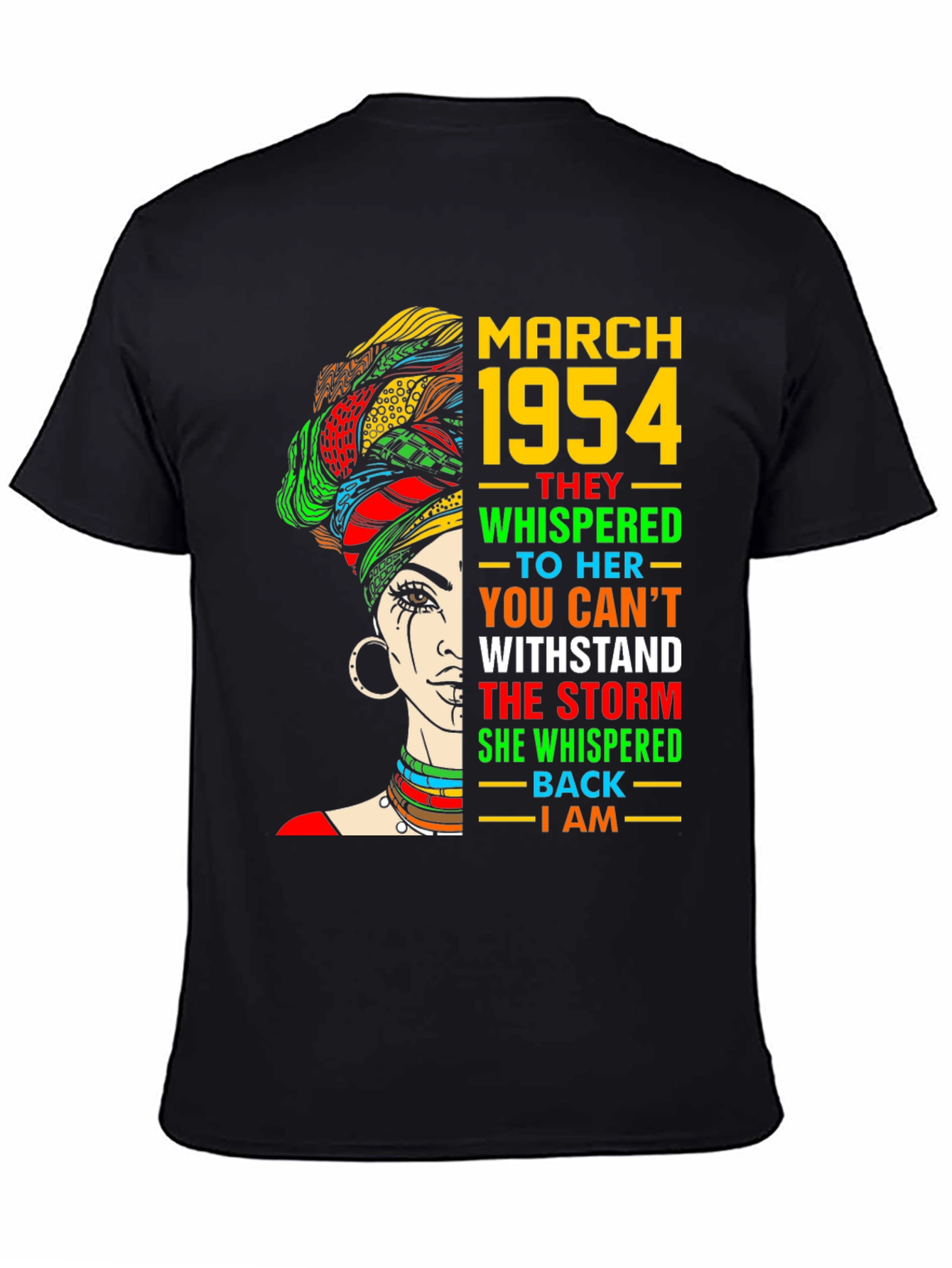March 1954 Queen T-Shirt Melanin Black History Month