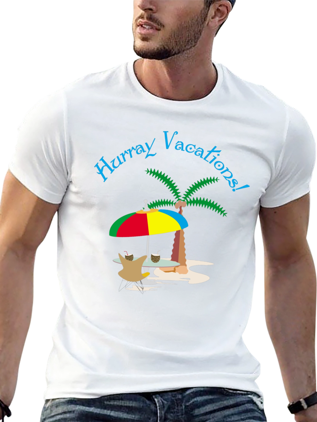 Hooray Vacations Graphic T-Shirt