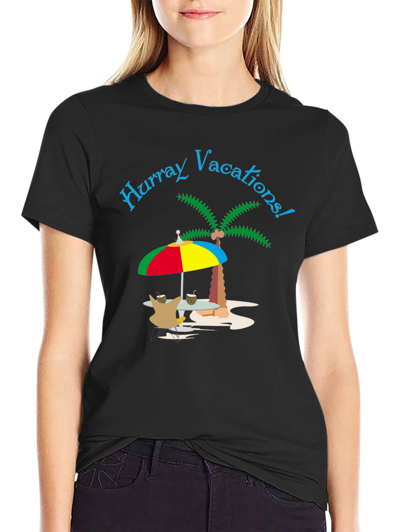 Hooray Vacations Graphic T-Shirt
