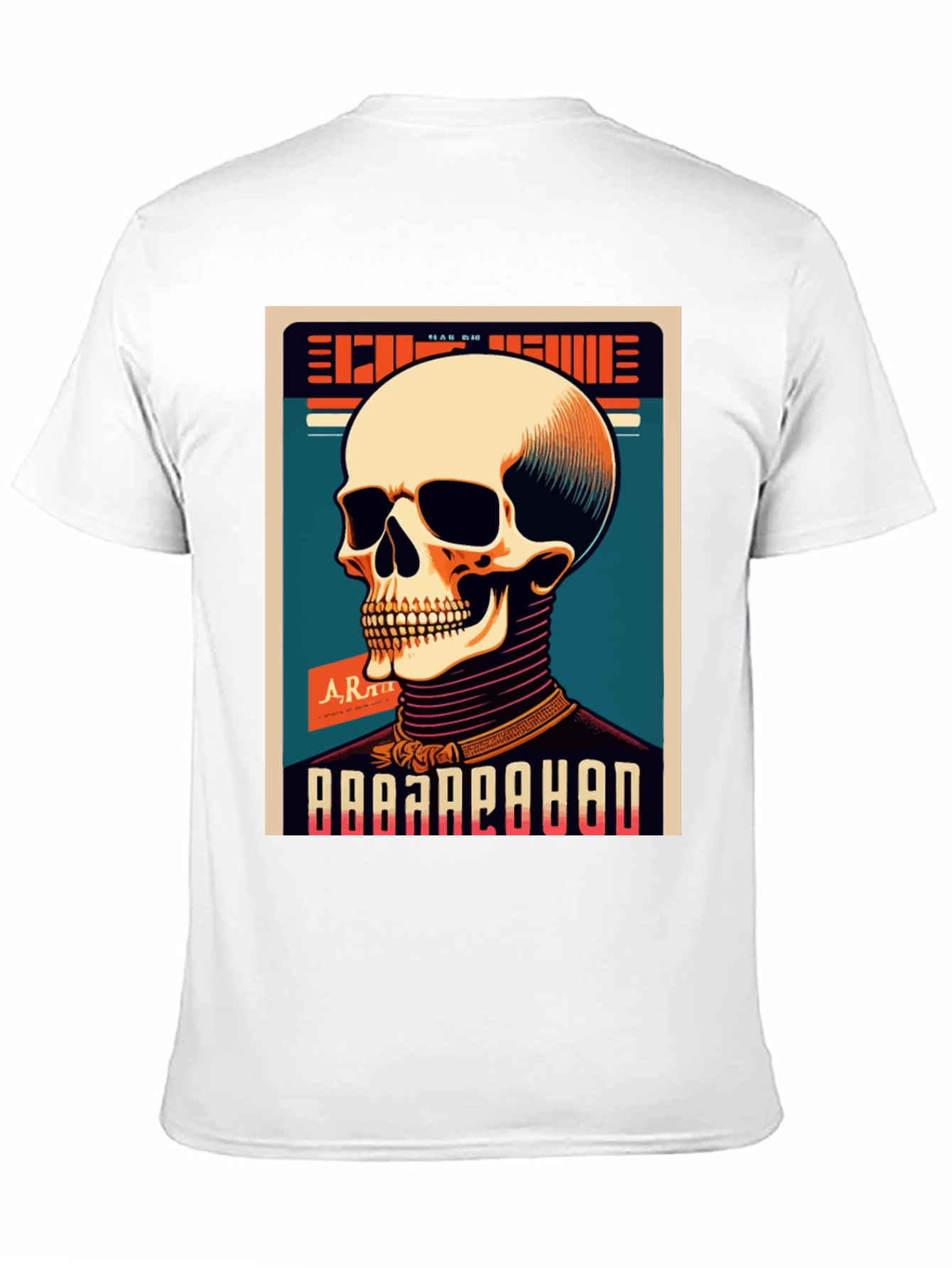 Skull Graphic Print Crew Neck T-Shirt
