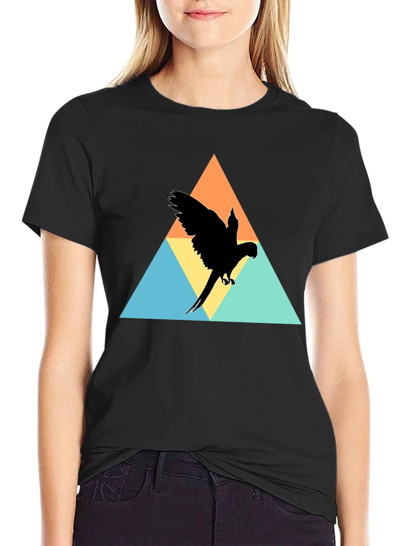 Triangle Parrot Graphic Tee