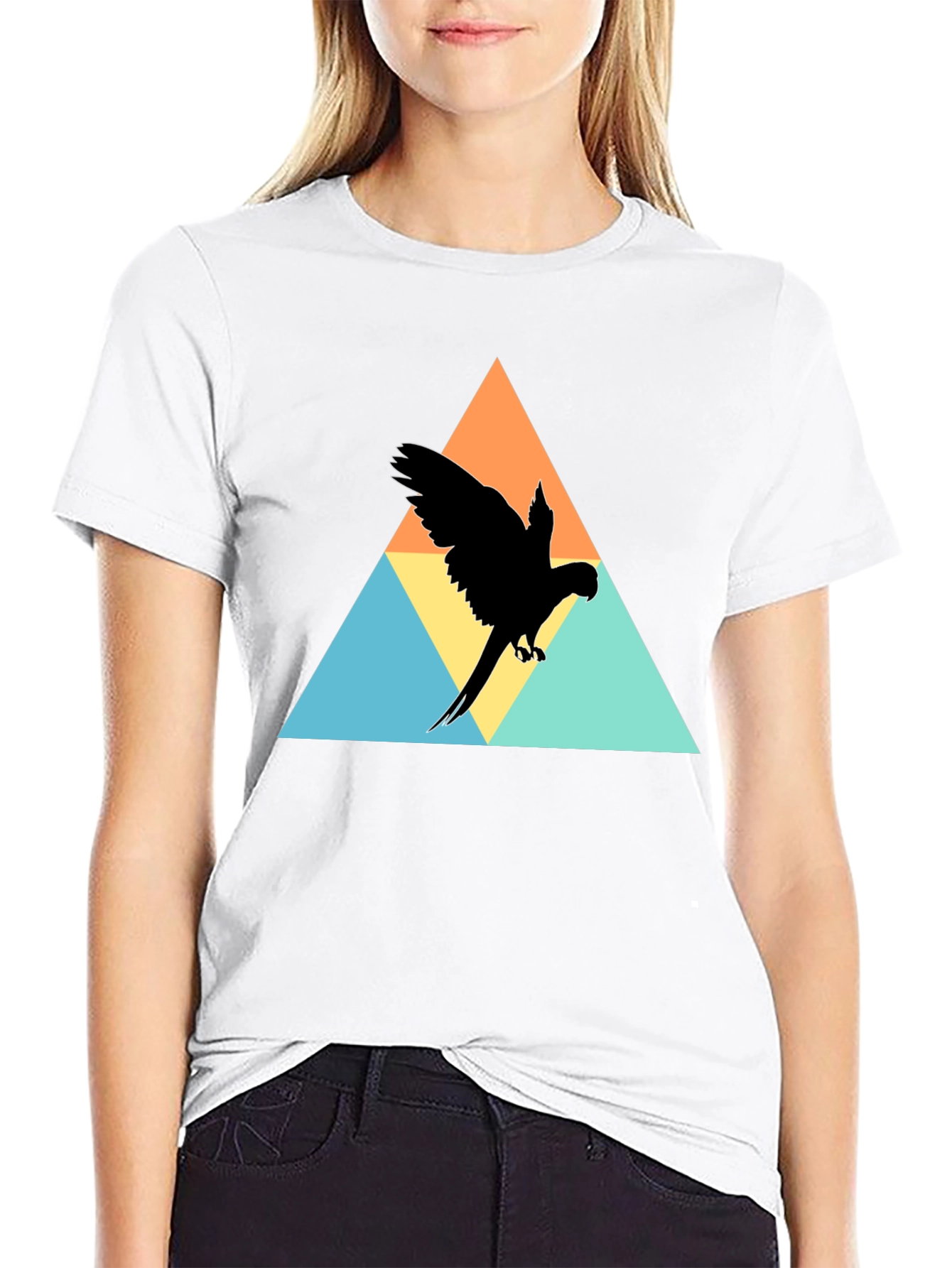 Triangle Parrot Graphic Tee