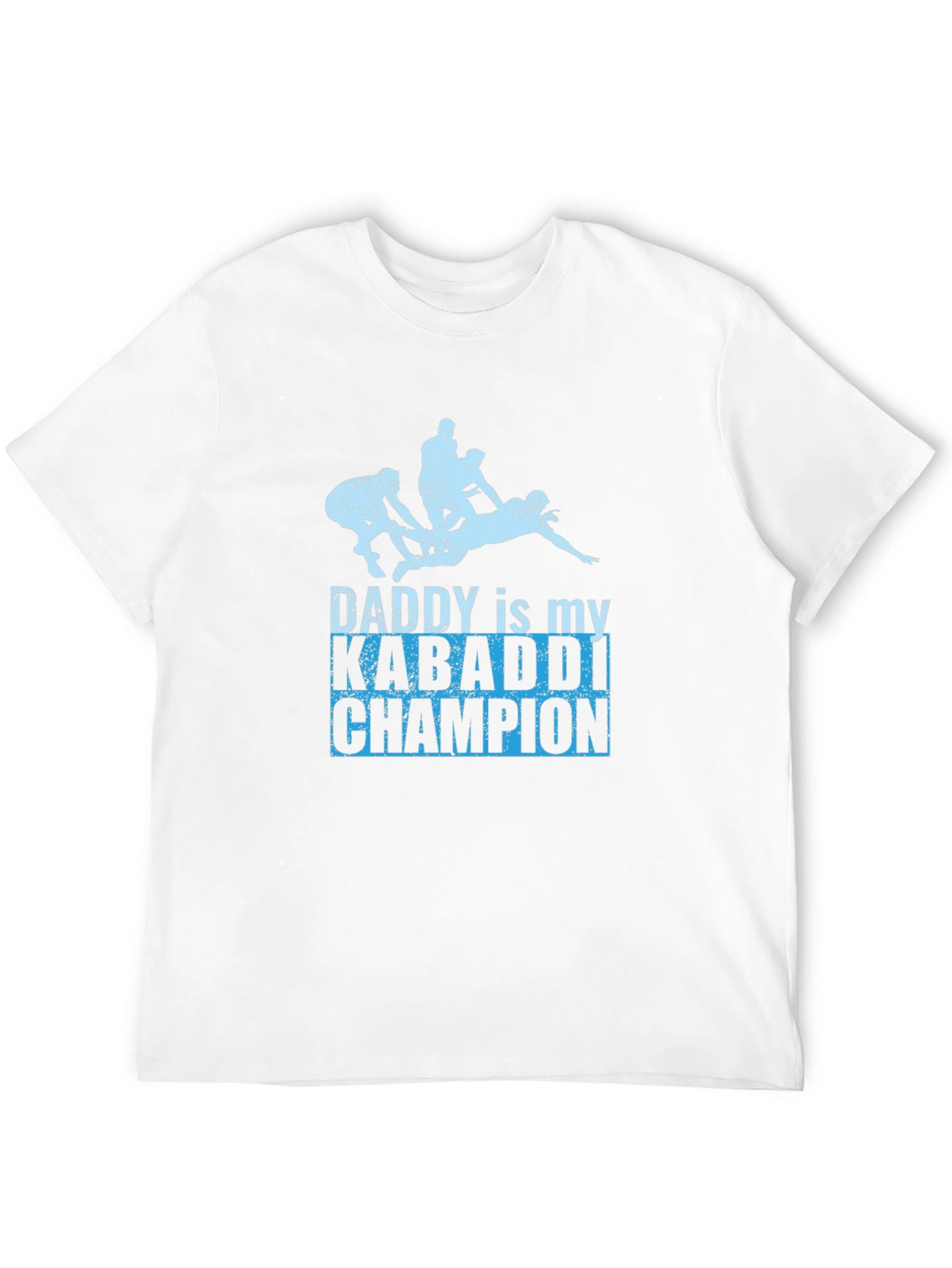 Daddy Kabaddi Champion Black T-Shirt