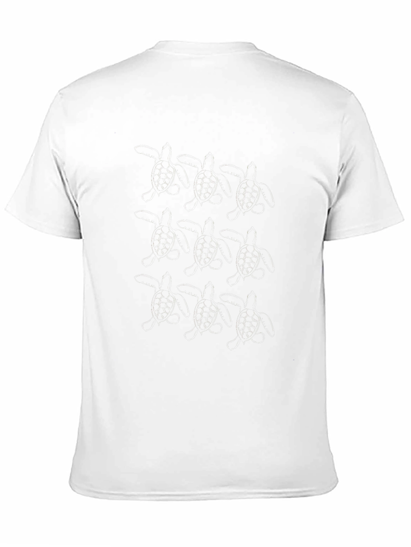 Mens Solid Black Casual T-Shirt