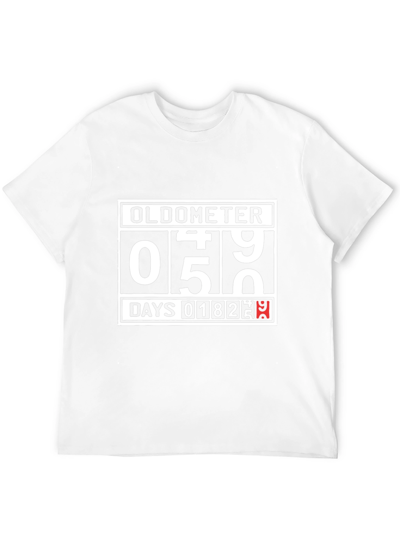 Oldometer Birthday T-Shirt - Funny Age Counter Tee