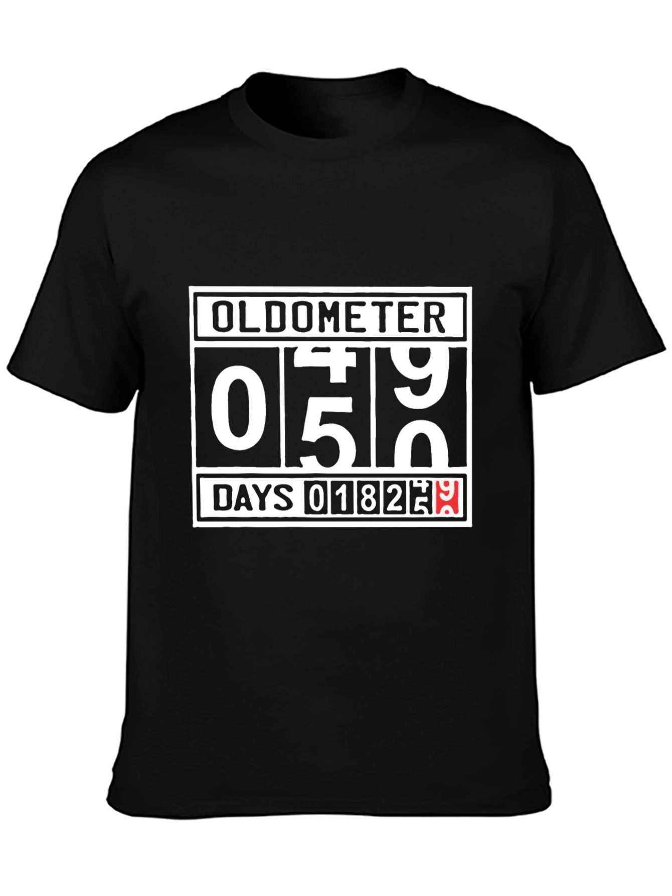 Oldometer Birthday T-Shirt - Funny Age Counter Tee