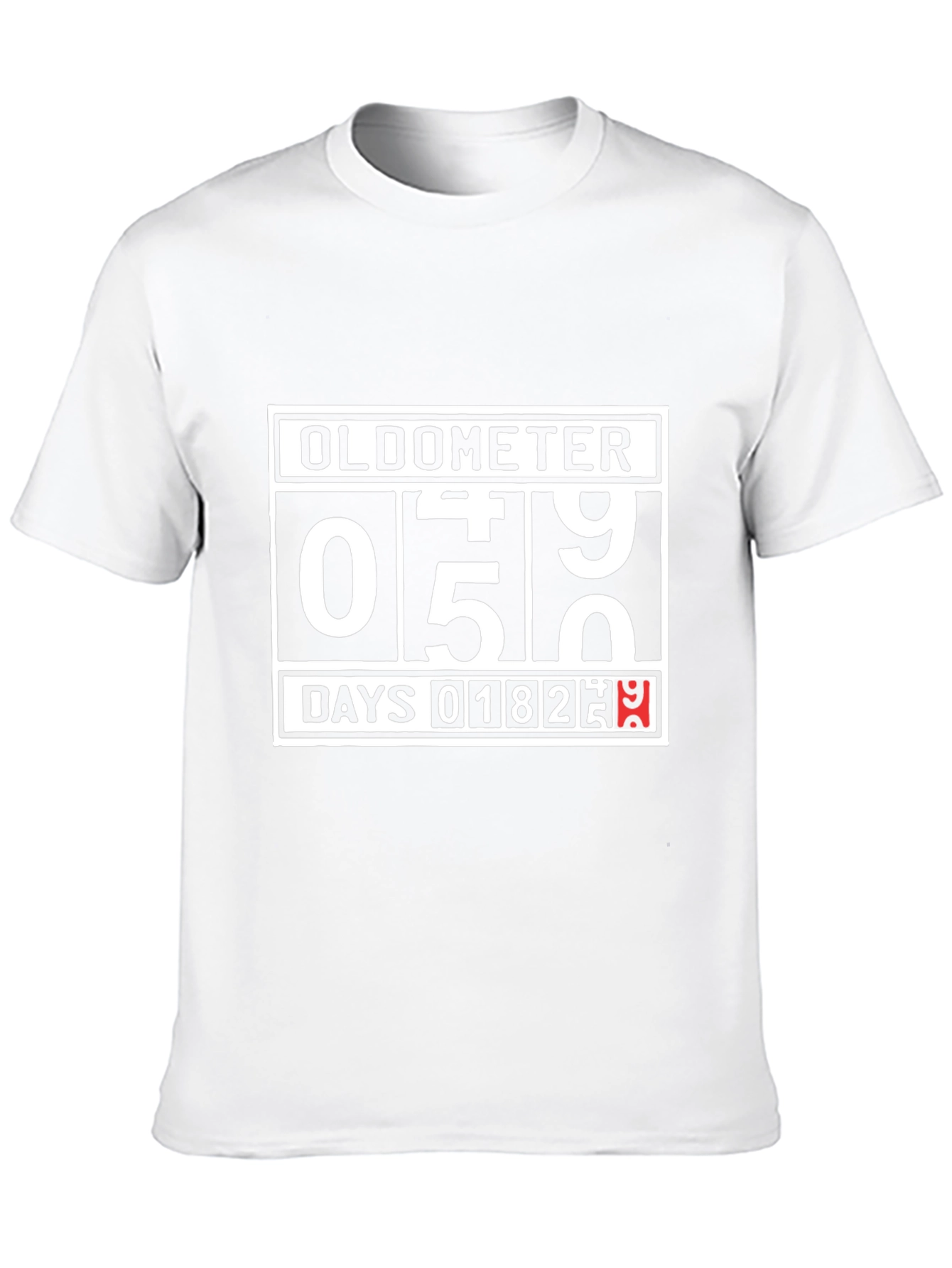 Oldometer Birthday T-Shirt - Funny Age Counter Tee