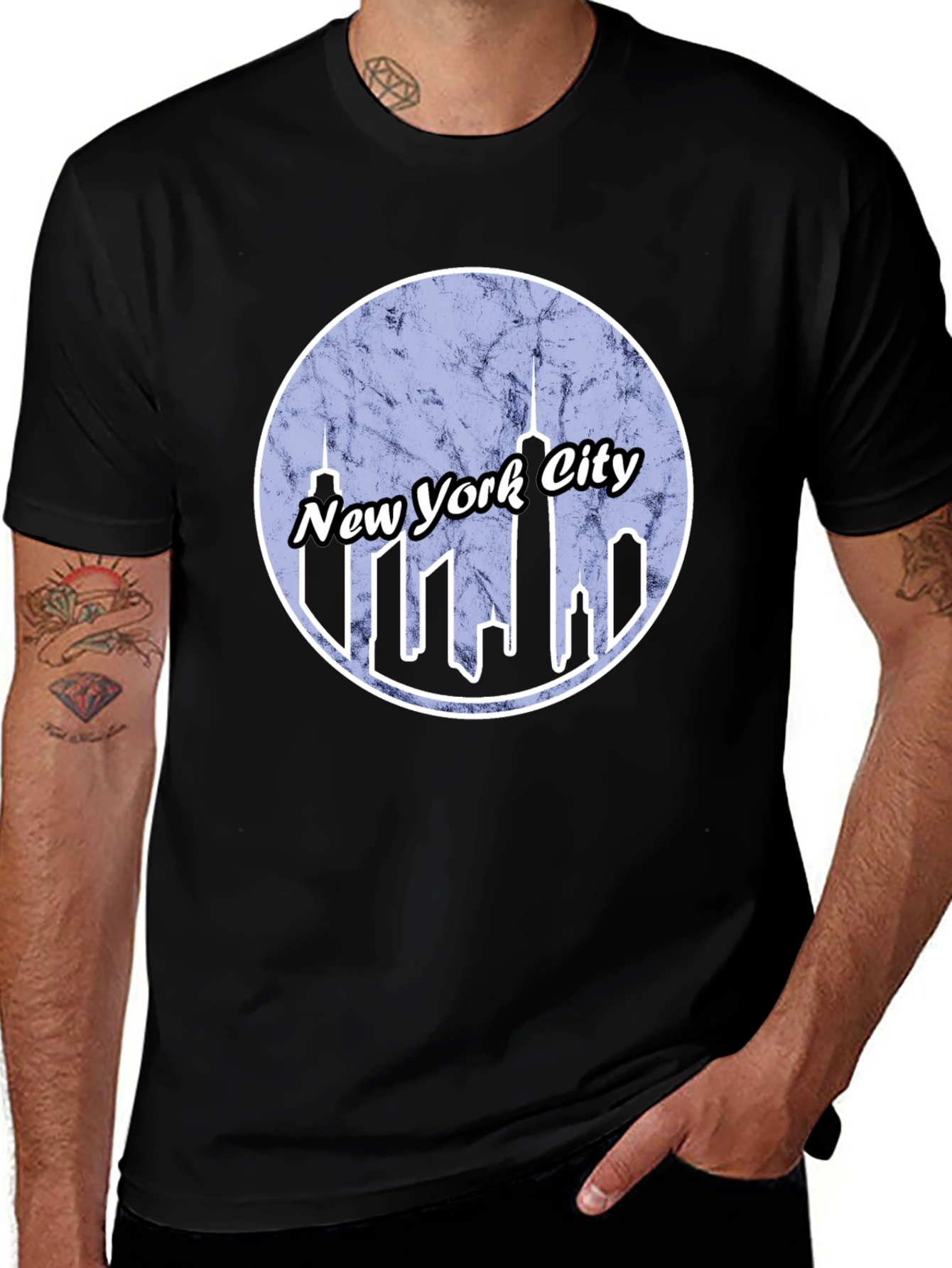 New York City Skyline Graphic T-Shirt