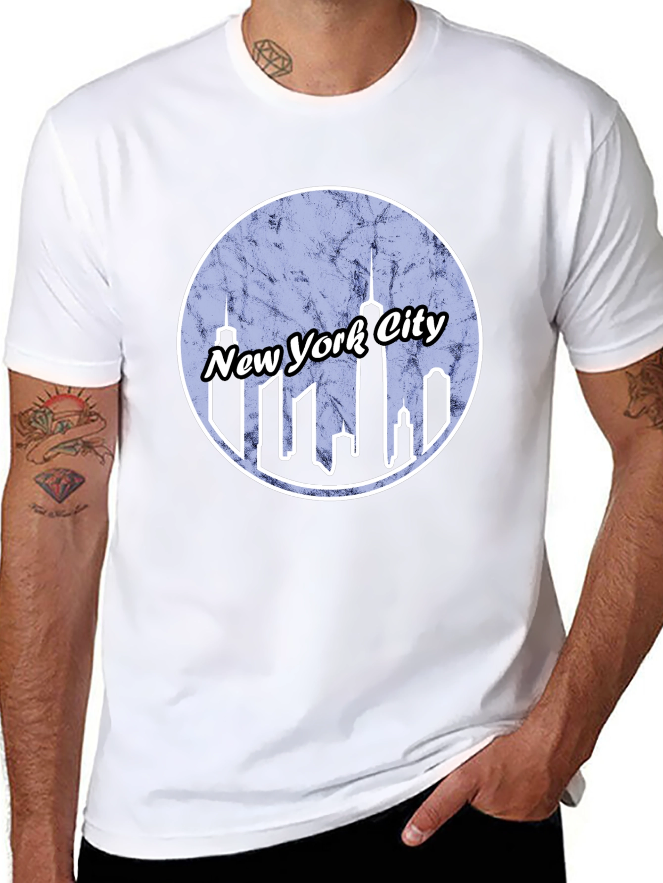 New York City Skyline Graphic T-Shirt