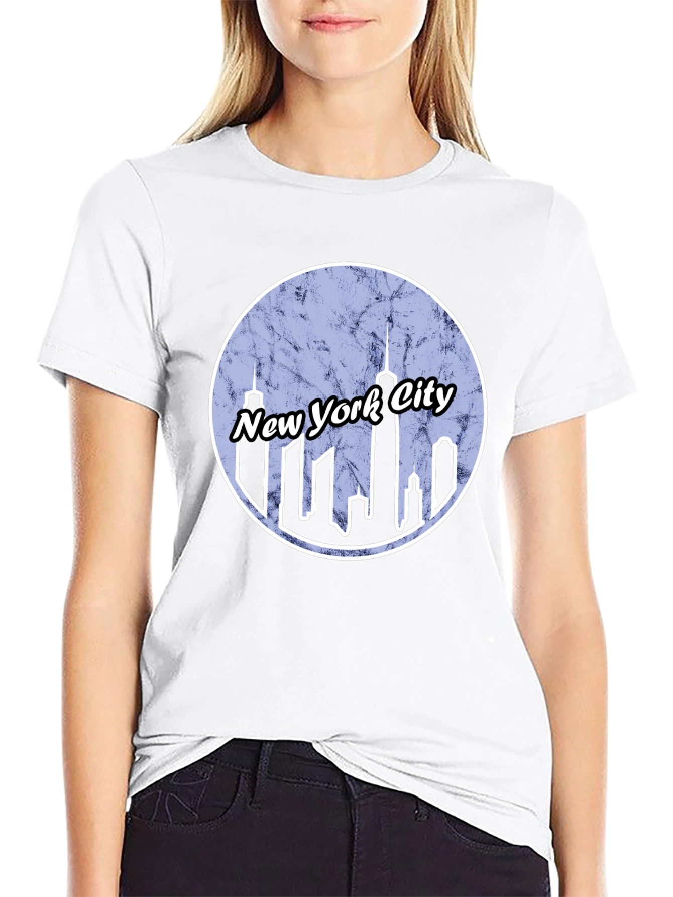New York City Skyline Graphic T-Shirt