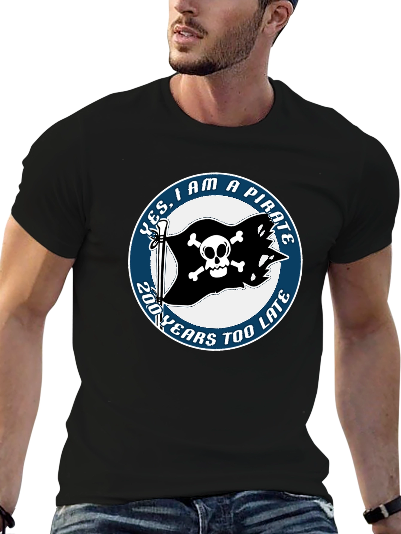 Pirate T-Shirt - Funny Skull and Crossbones Tee