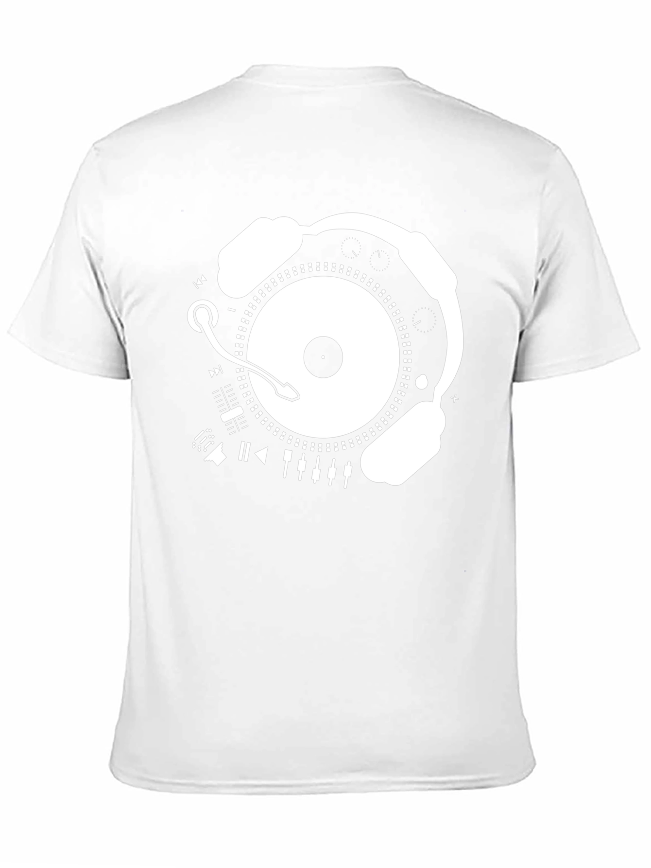 DJ Turntable Headphones Graphic T-Shirt - Music Lover Tee