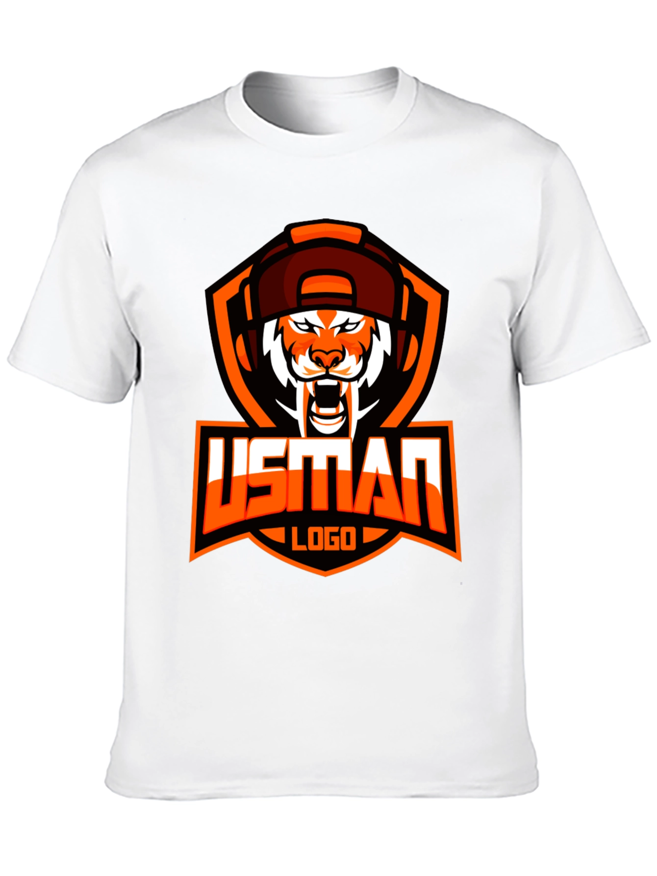 USMAN Gaming Logo Black T-Shirt