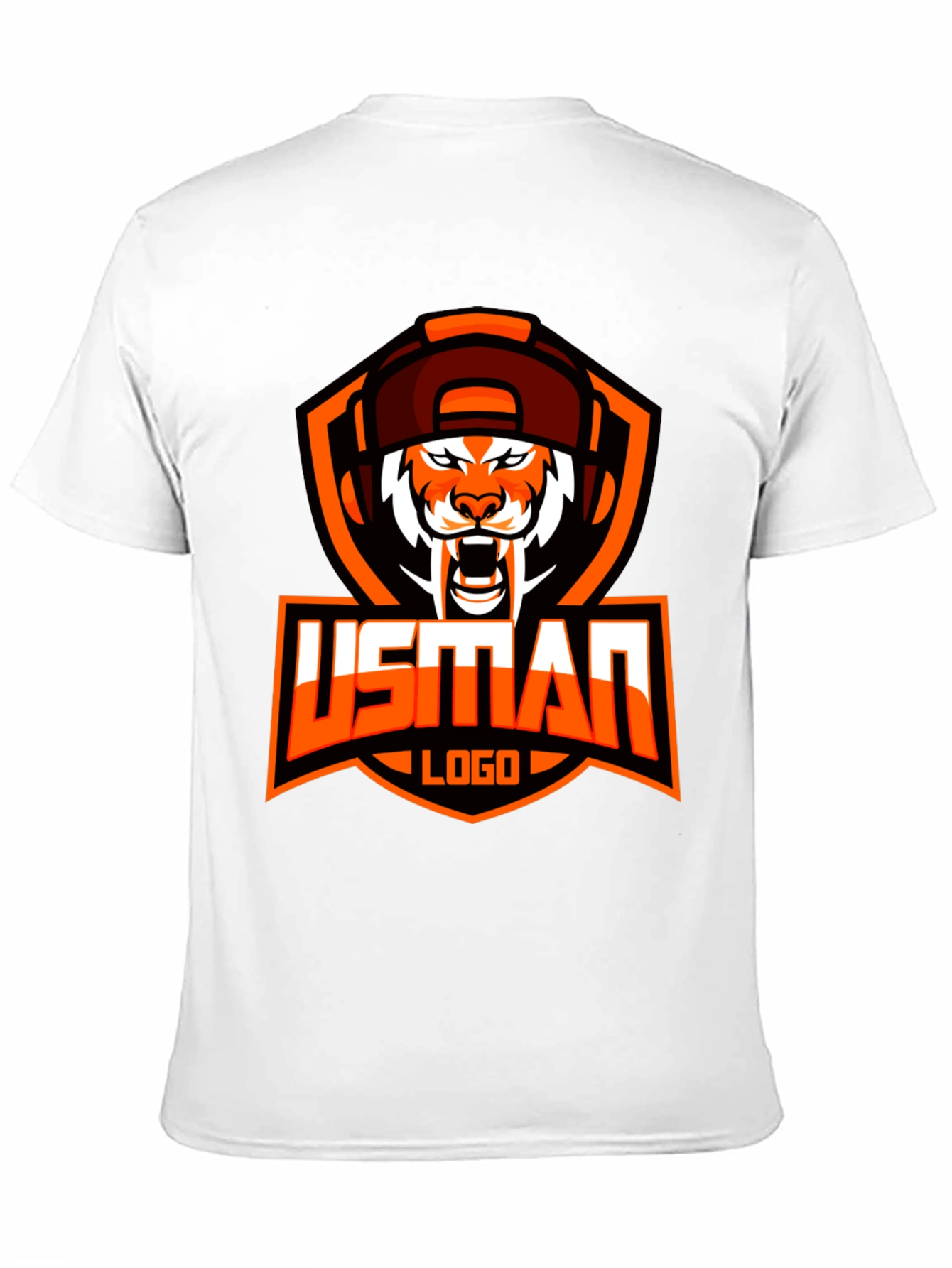 USMAN Gaming Logo Black T-Shirt