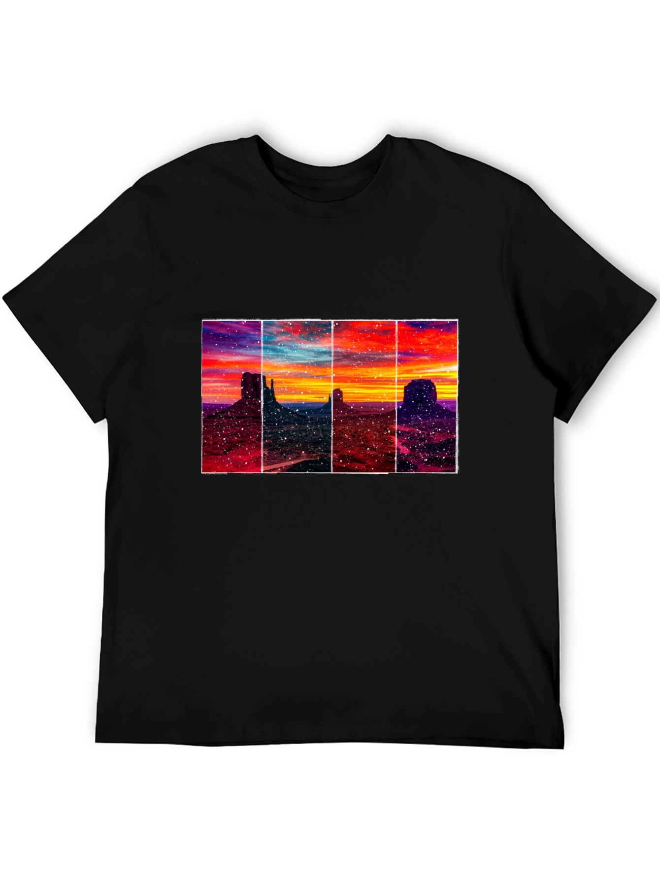 Monument Valley Sunset T-Shirt - Artistic Graphic Tee