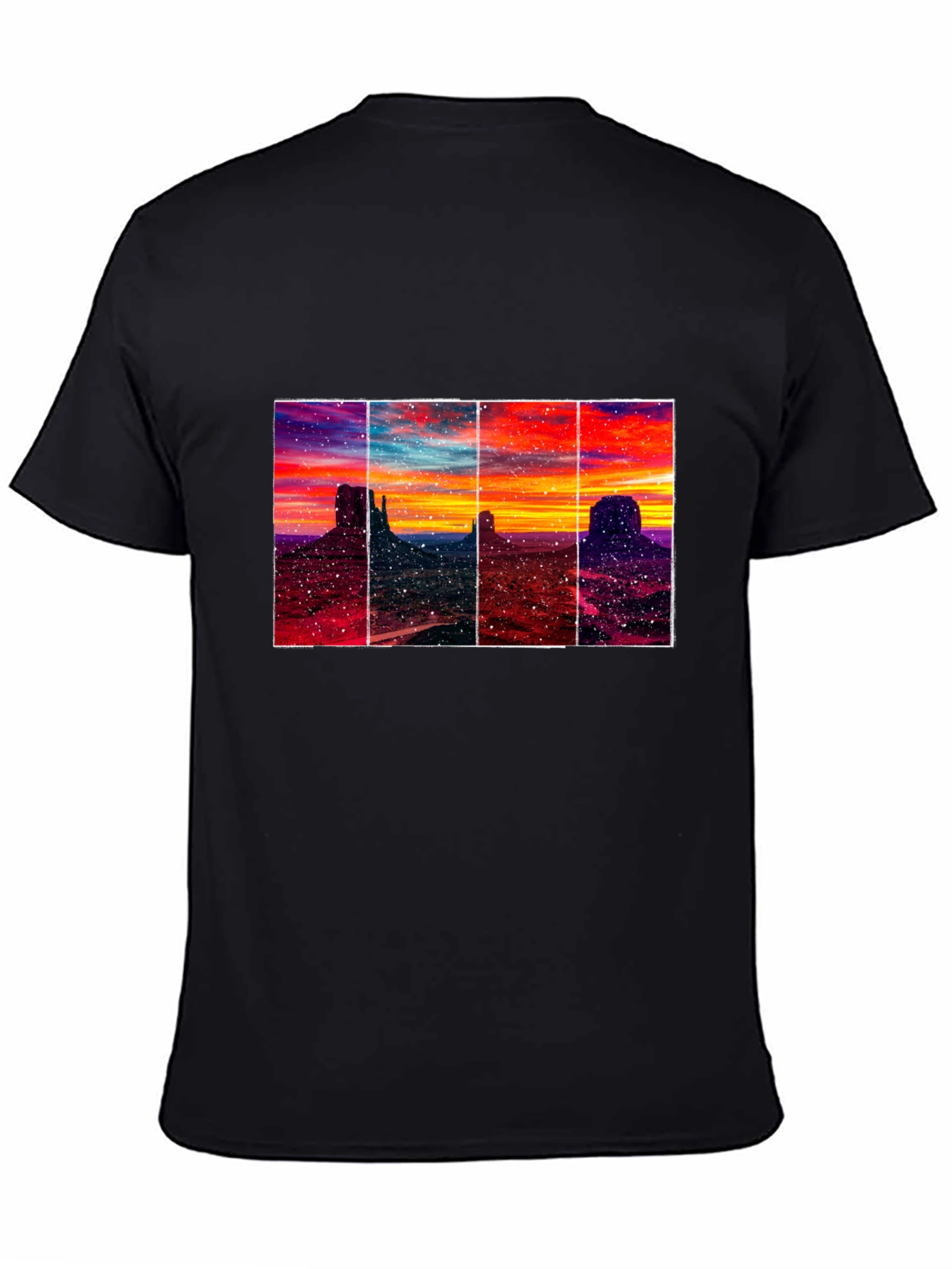 Monument Valley Sunset T-Shirt - Artistic Graphic Tee