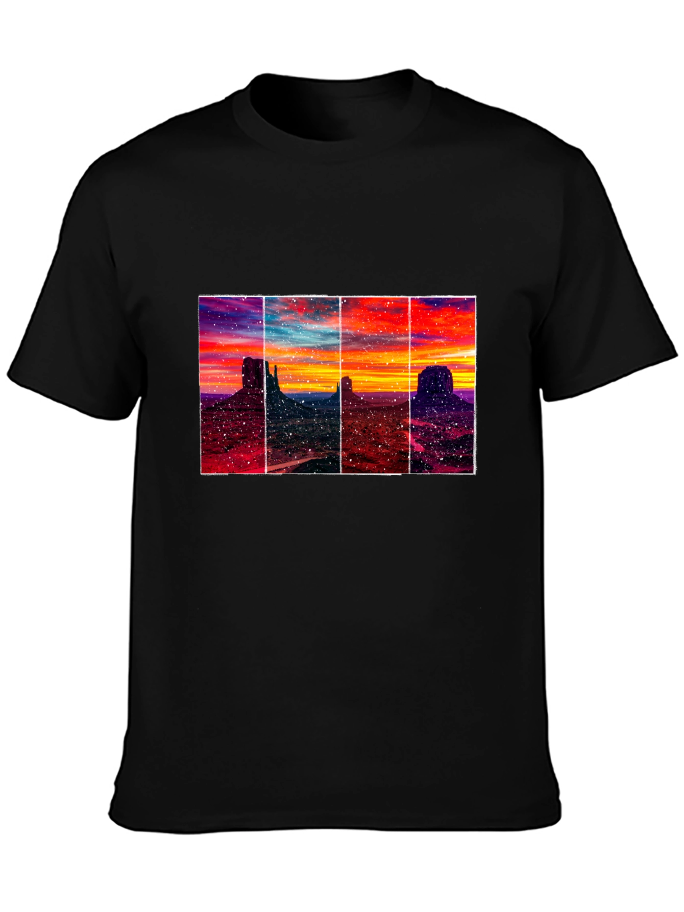 Monument Valley Sunset T-Shirt - Artistic Graphic Tee