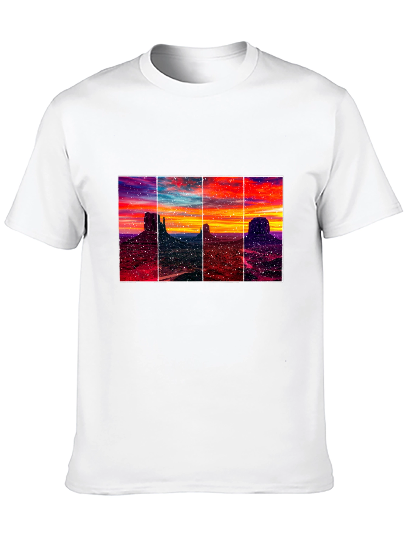 Monument Valley Sunset T-Shirt - Artistic Graphic Tee